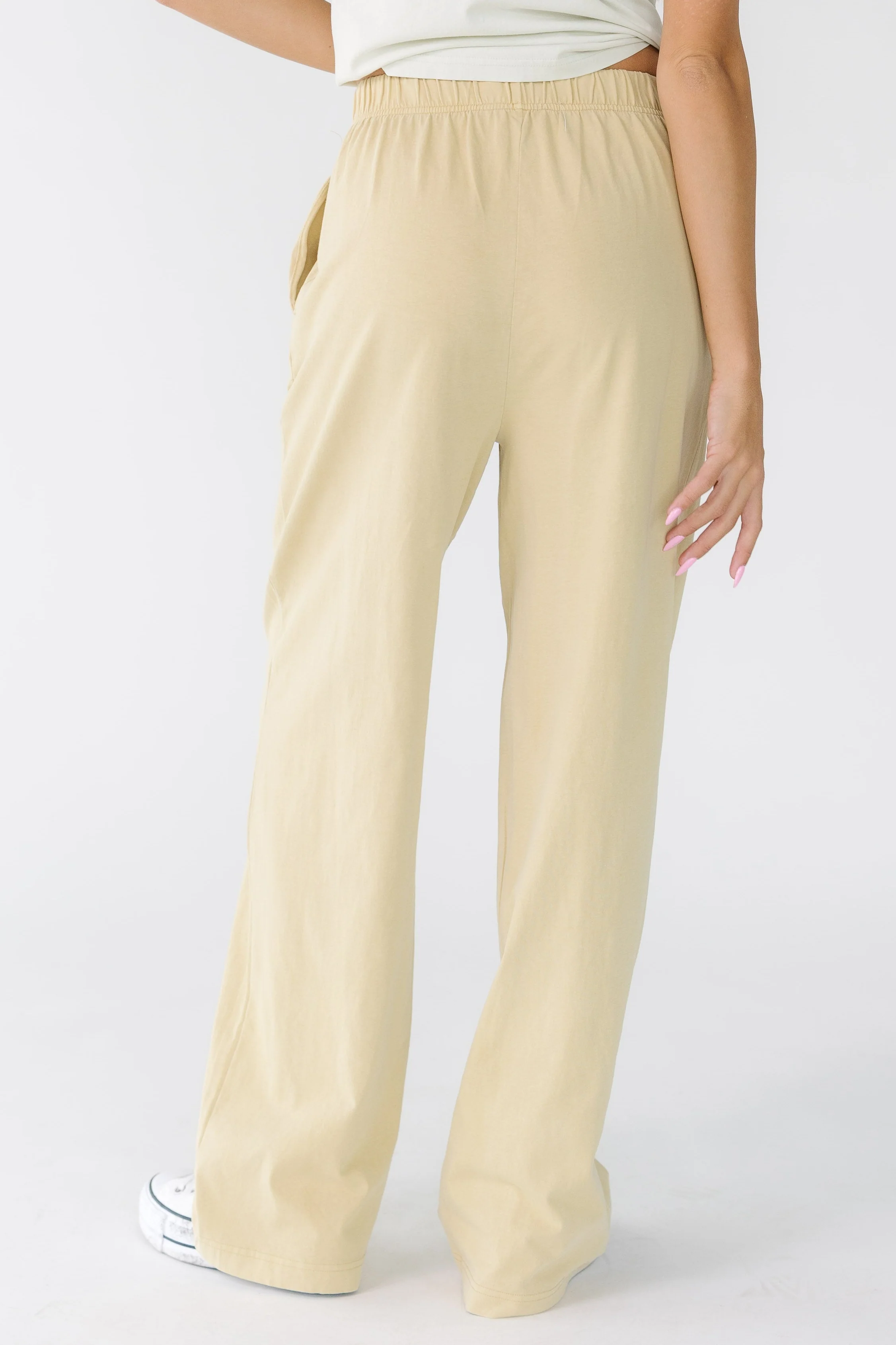 Washed Cotton Straight Pants - Image 10