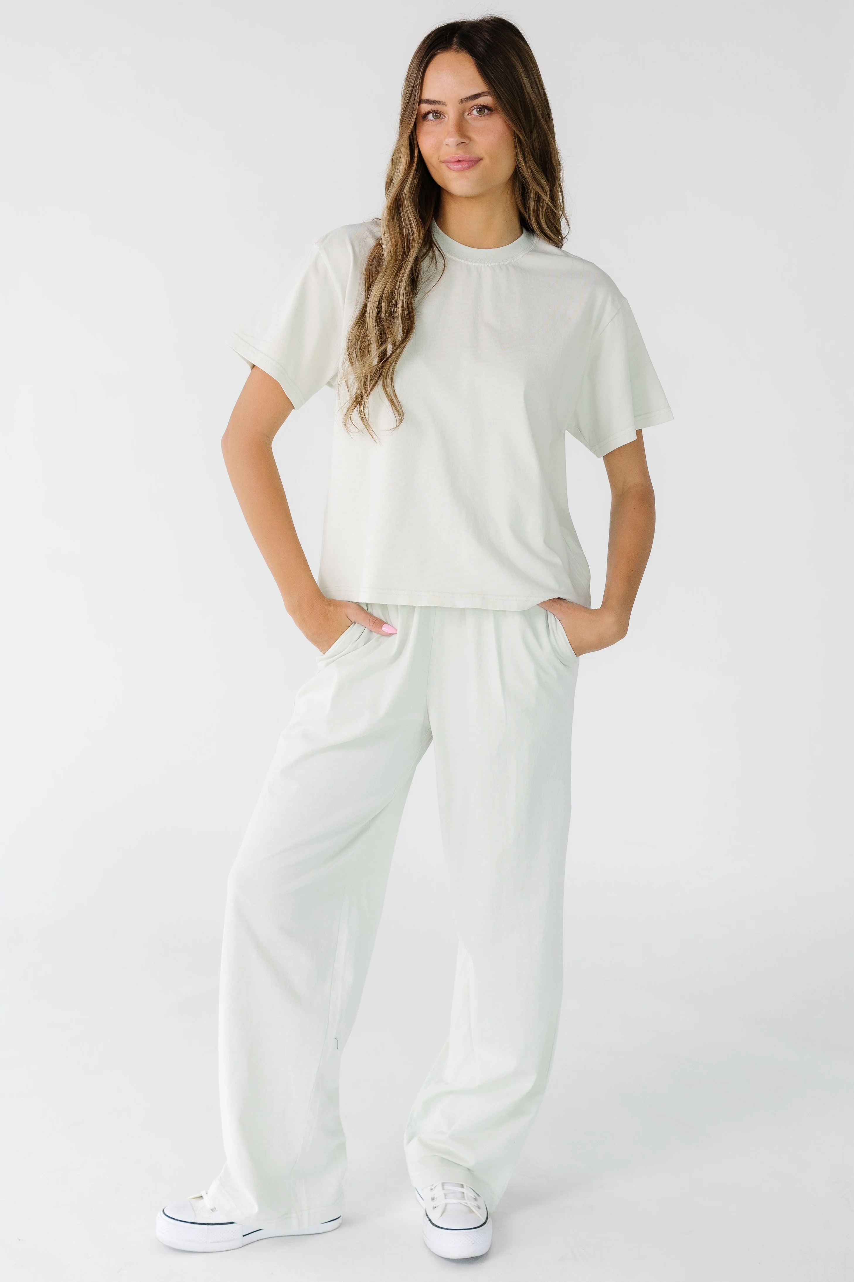 Washed Cotton Straight Pants - Image 12