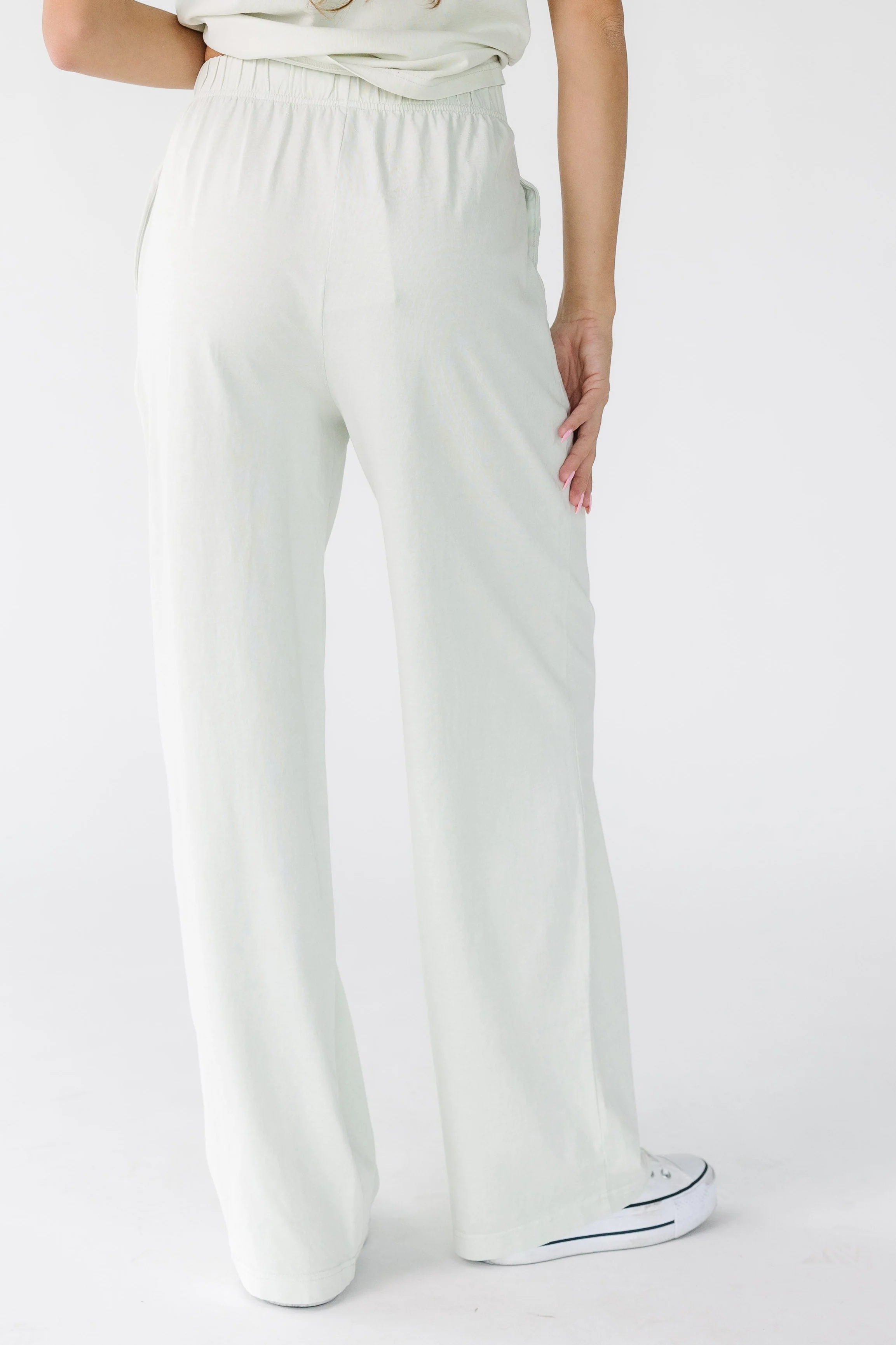 Washed Cotton Straight Pants - Image 13
