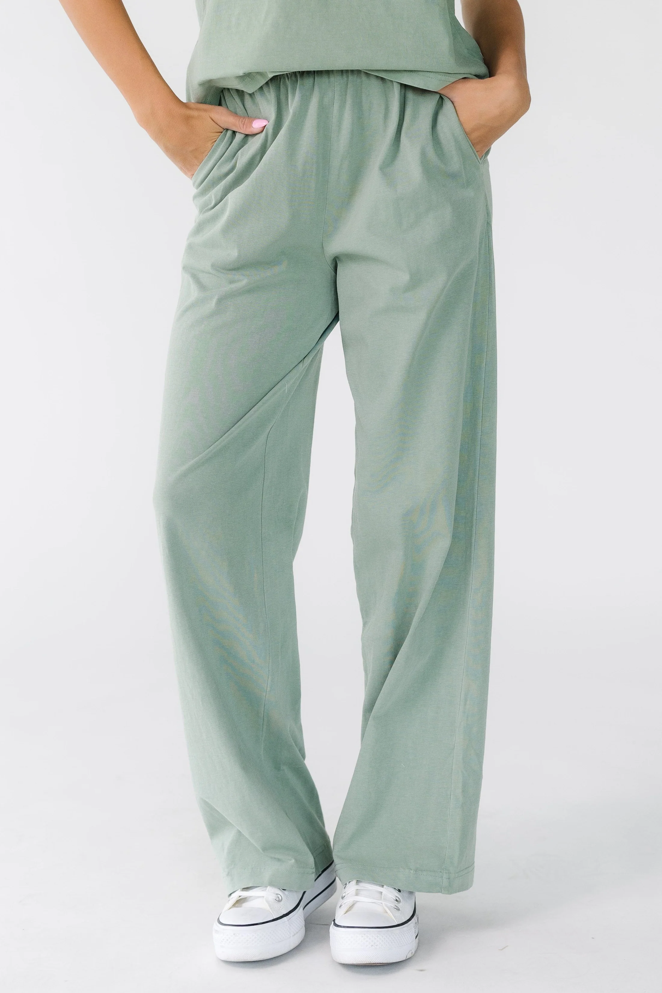 Washed Cotton Straight Pants - Image 15