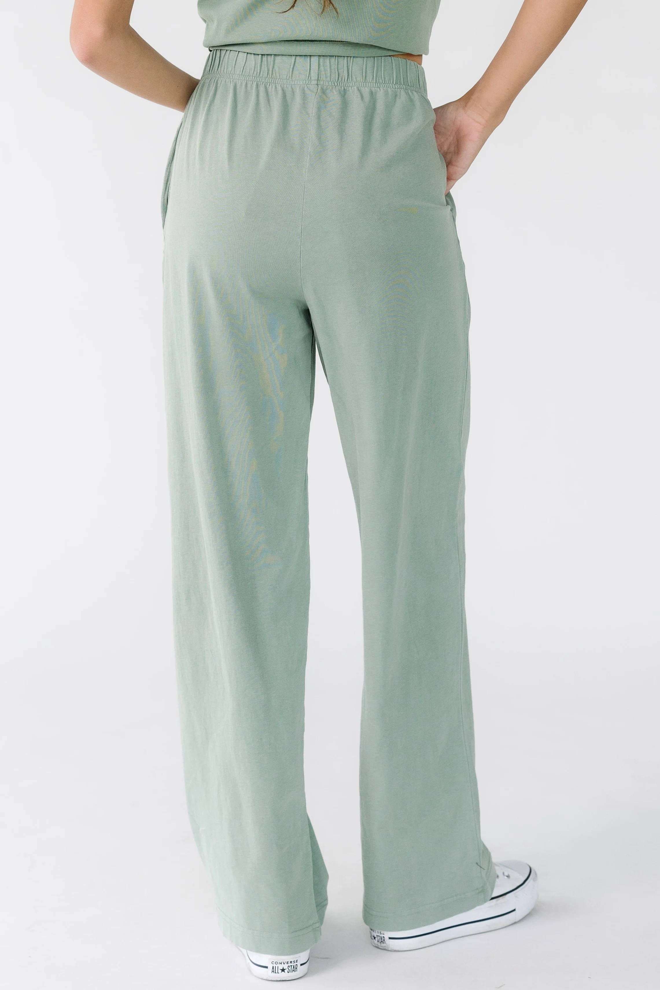 Washed Cotton Straight Pants - Image 16