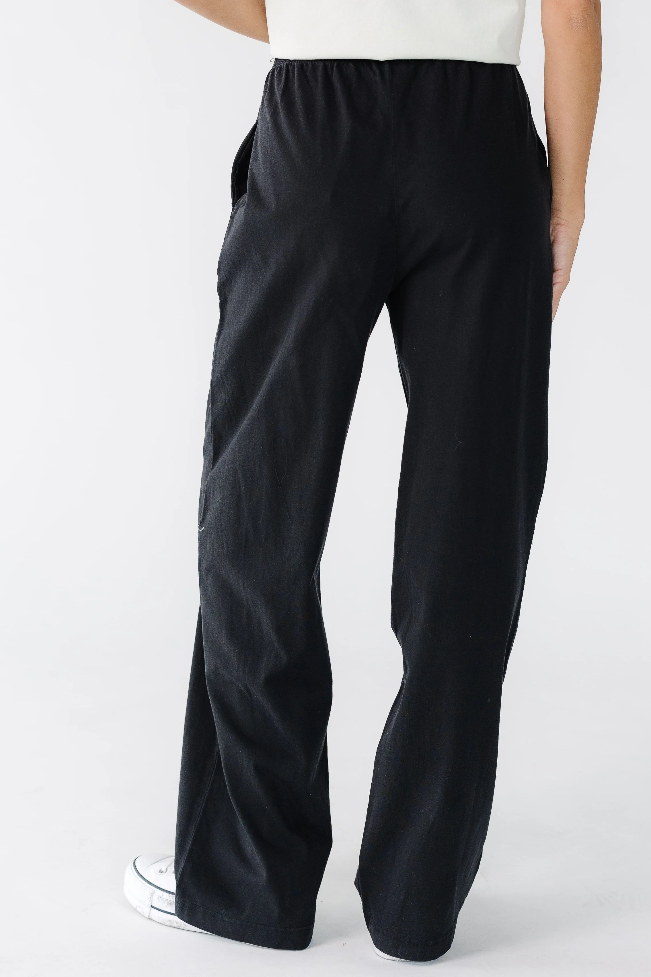 Washed Cotton Straight Pants - Image 7