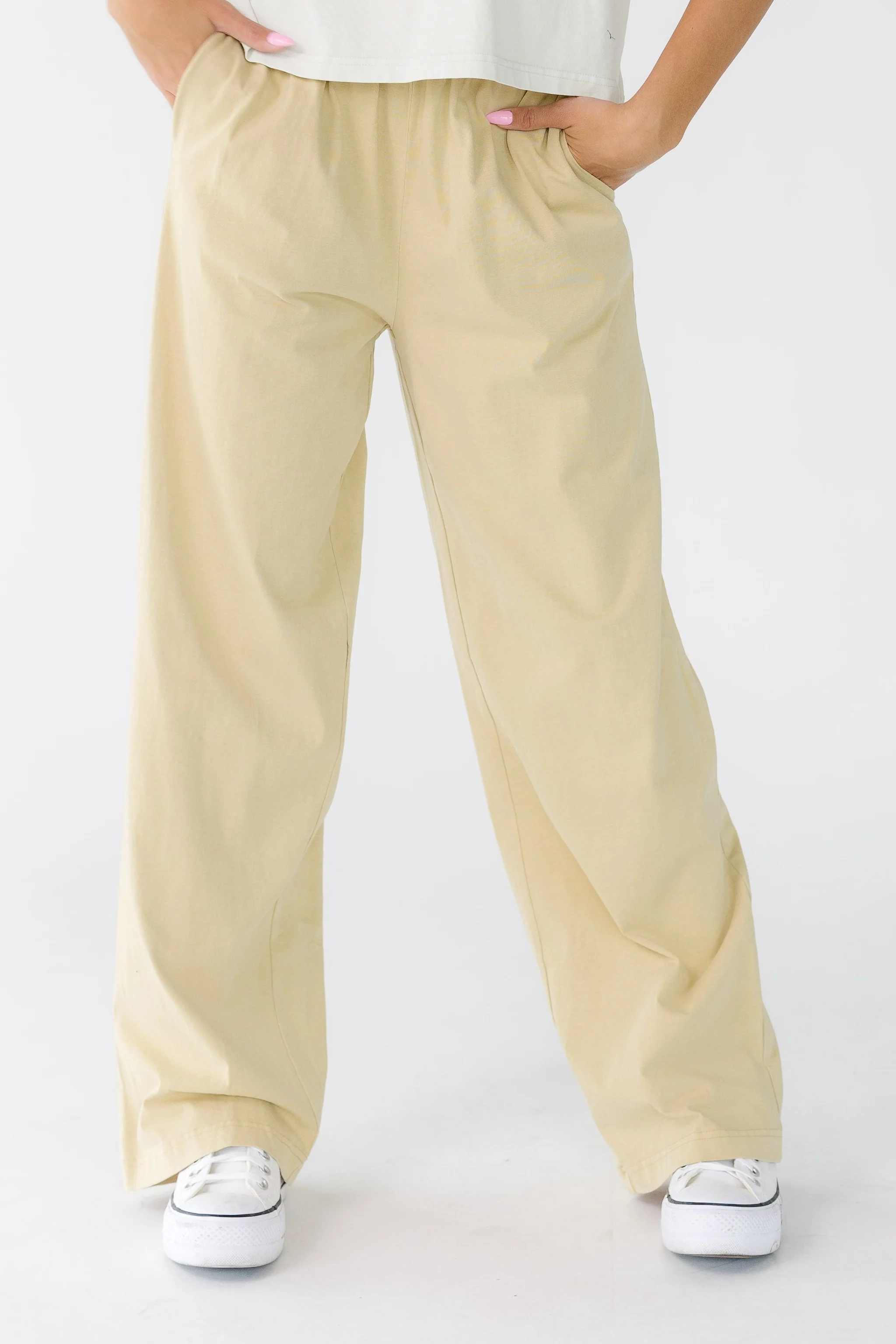 Washed Cotton Straight Pants - Image 8