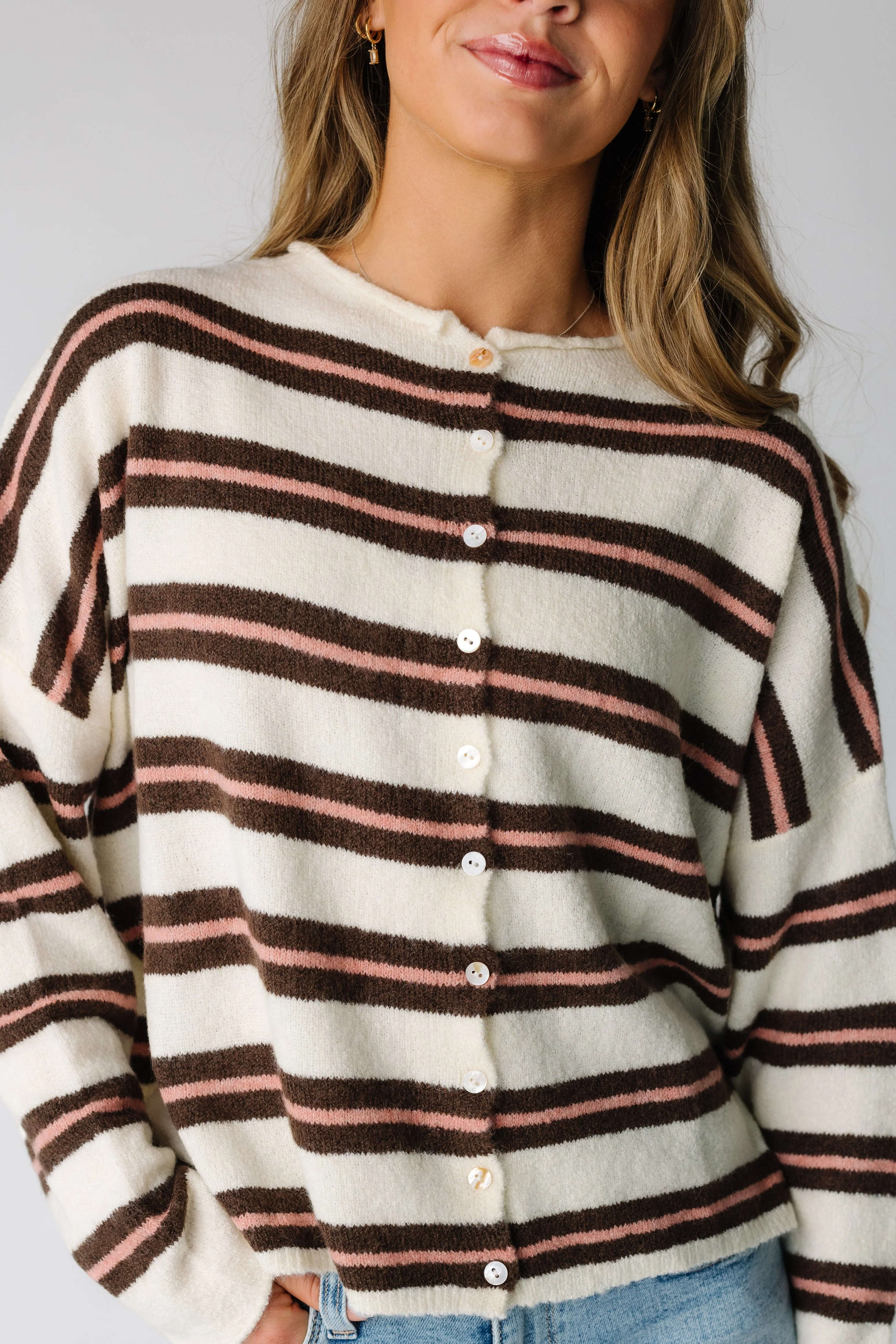Aria Wide Stripe Cardigan - Image 5
