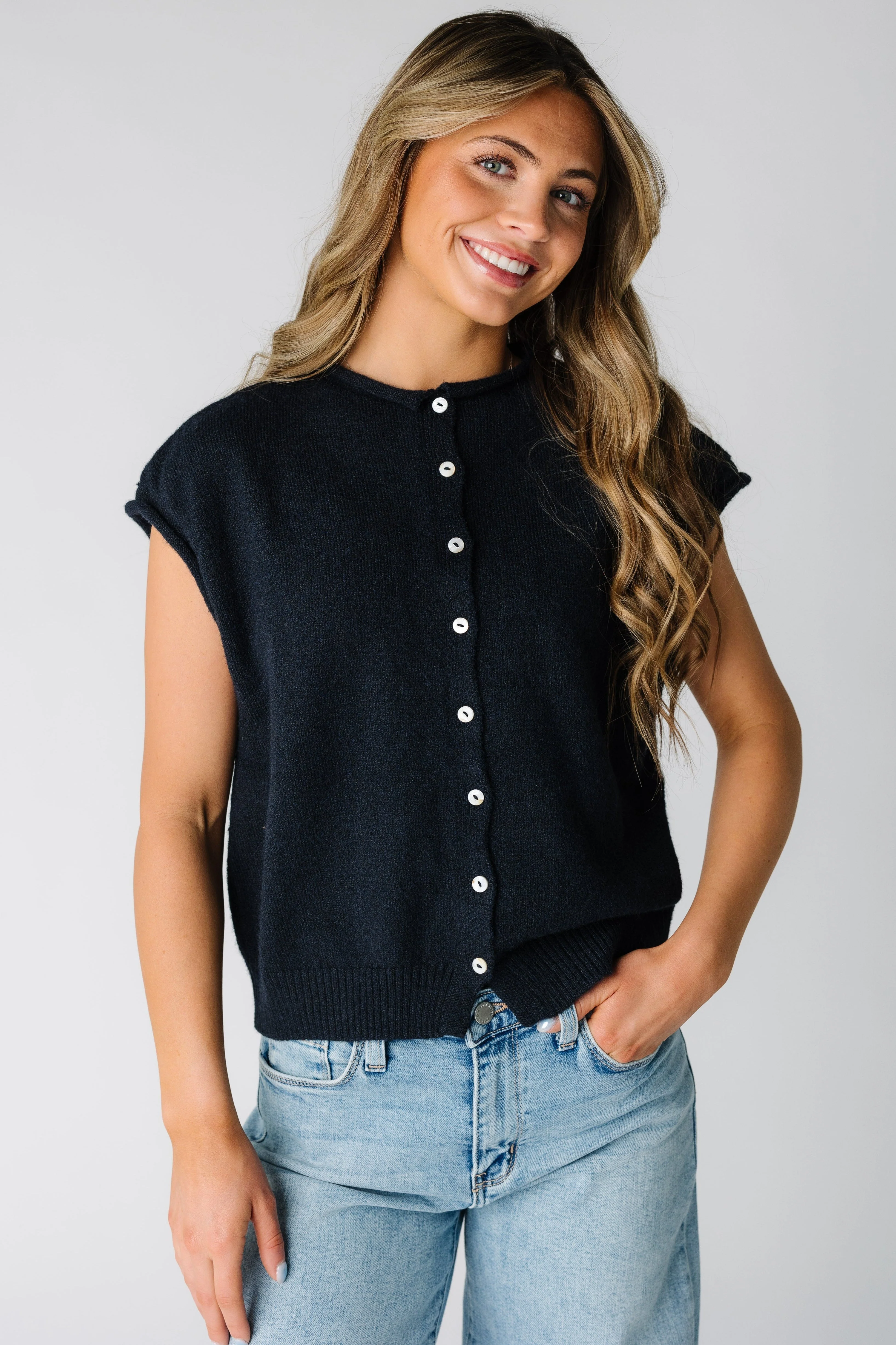 Bonnie Sweater Vest Cardigan - Image 3