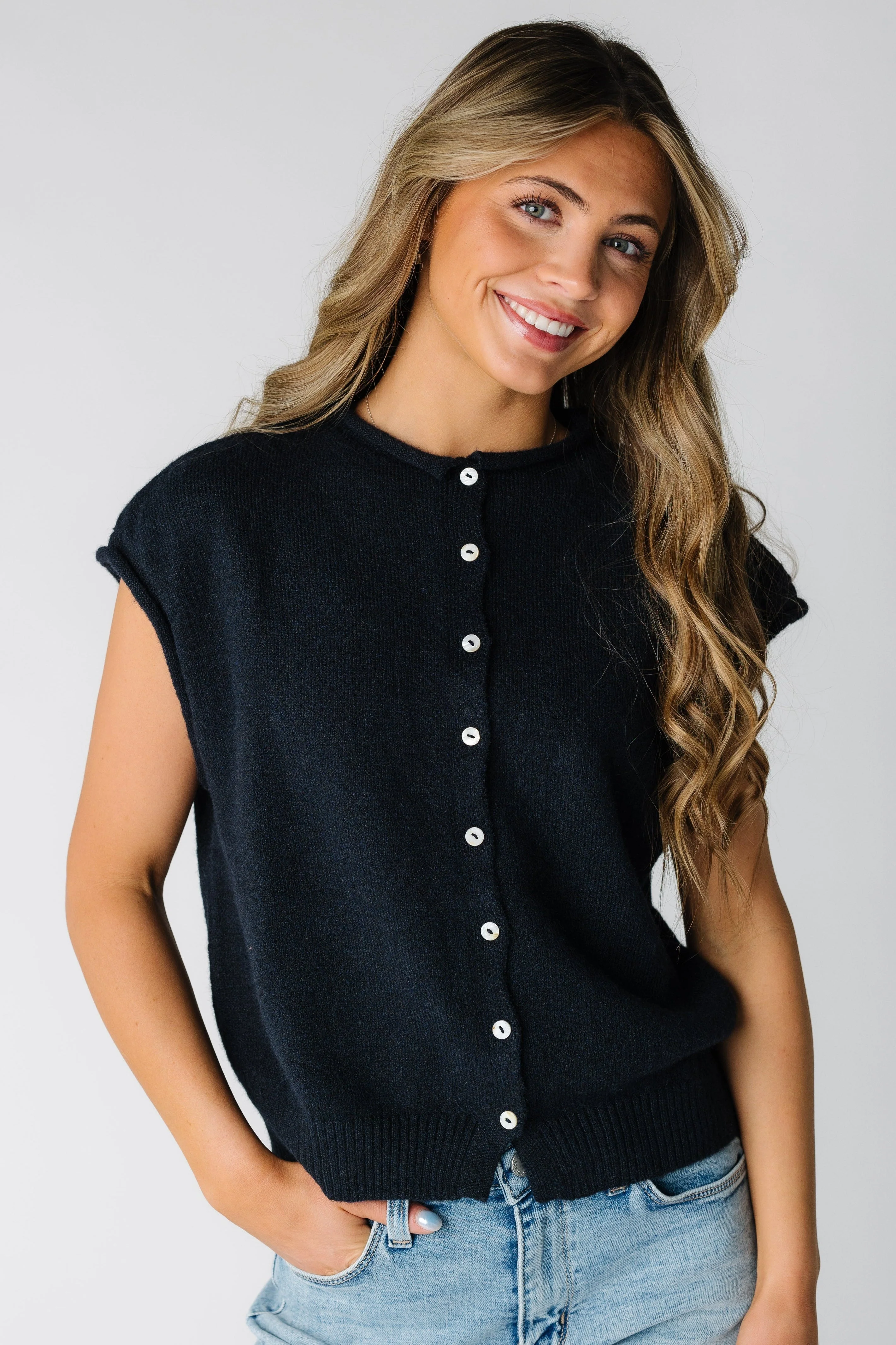 Bonnie Sweater Vest Cardigan - Image 8