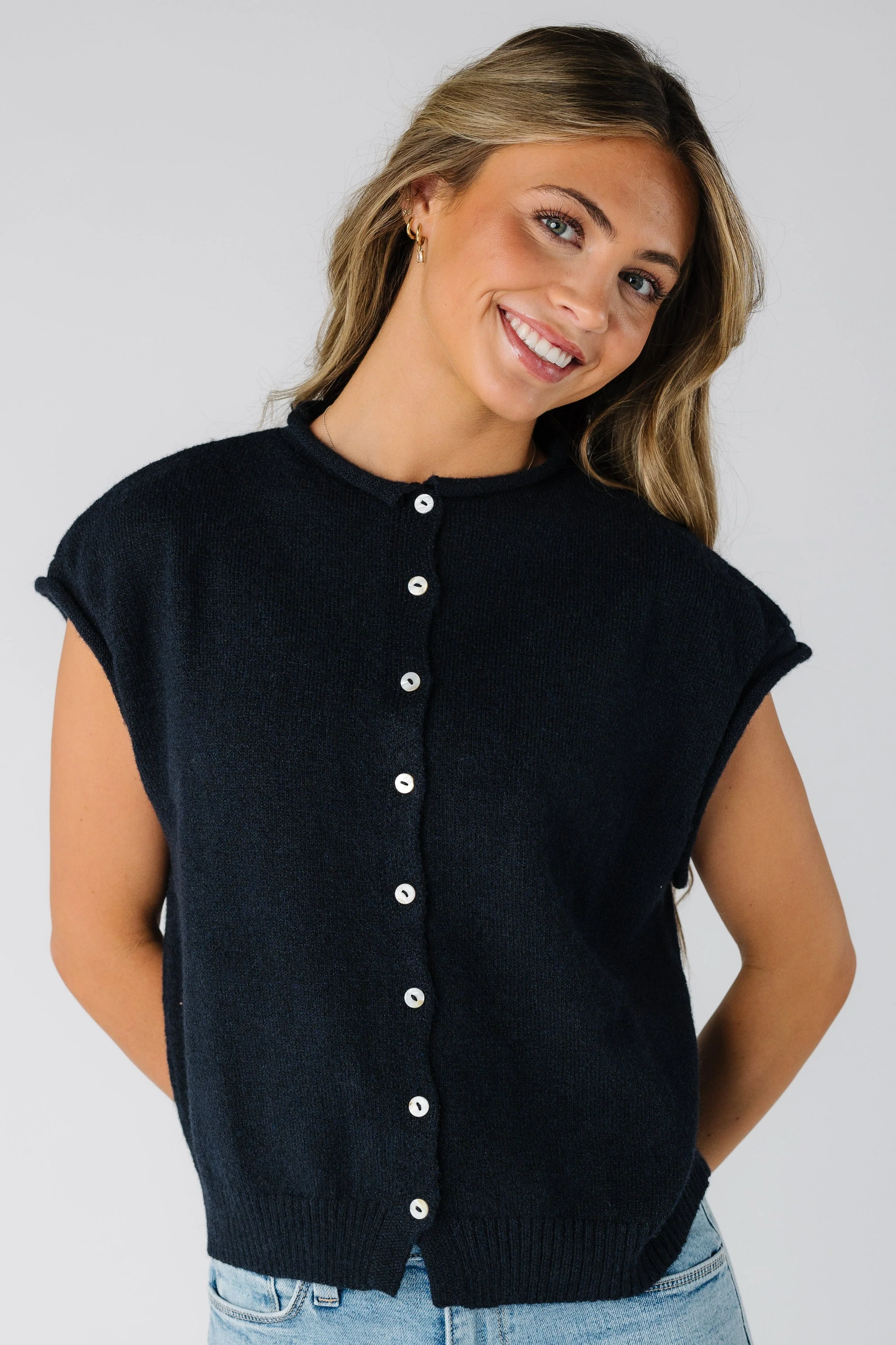 Bonnie Sweater Vest Cardigan - Image 9