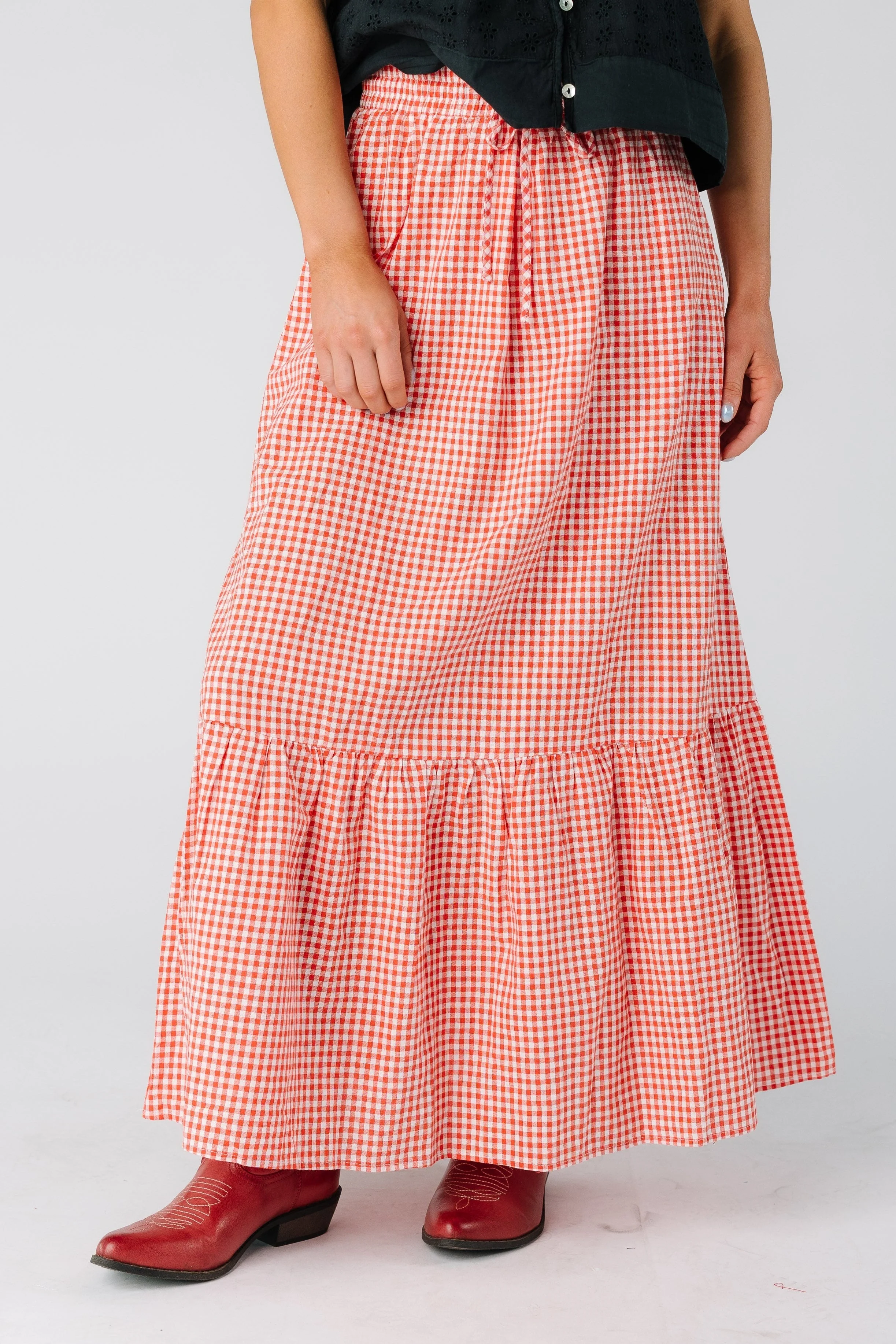 Bowen Gingham Skirt - Image 3