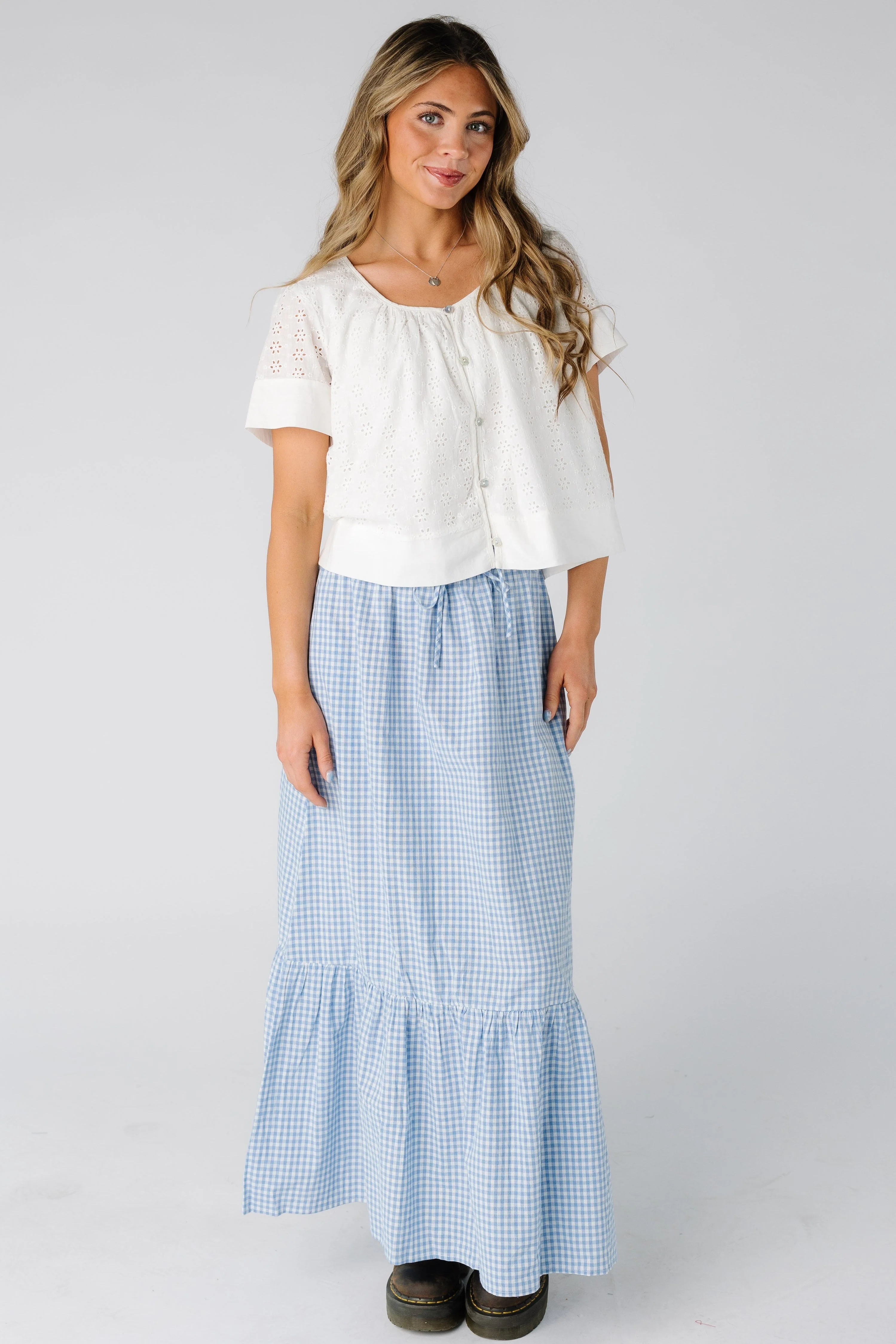 Bowen Gingham Skirt - Image 5