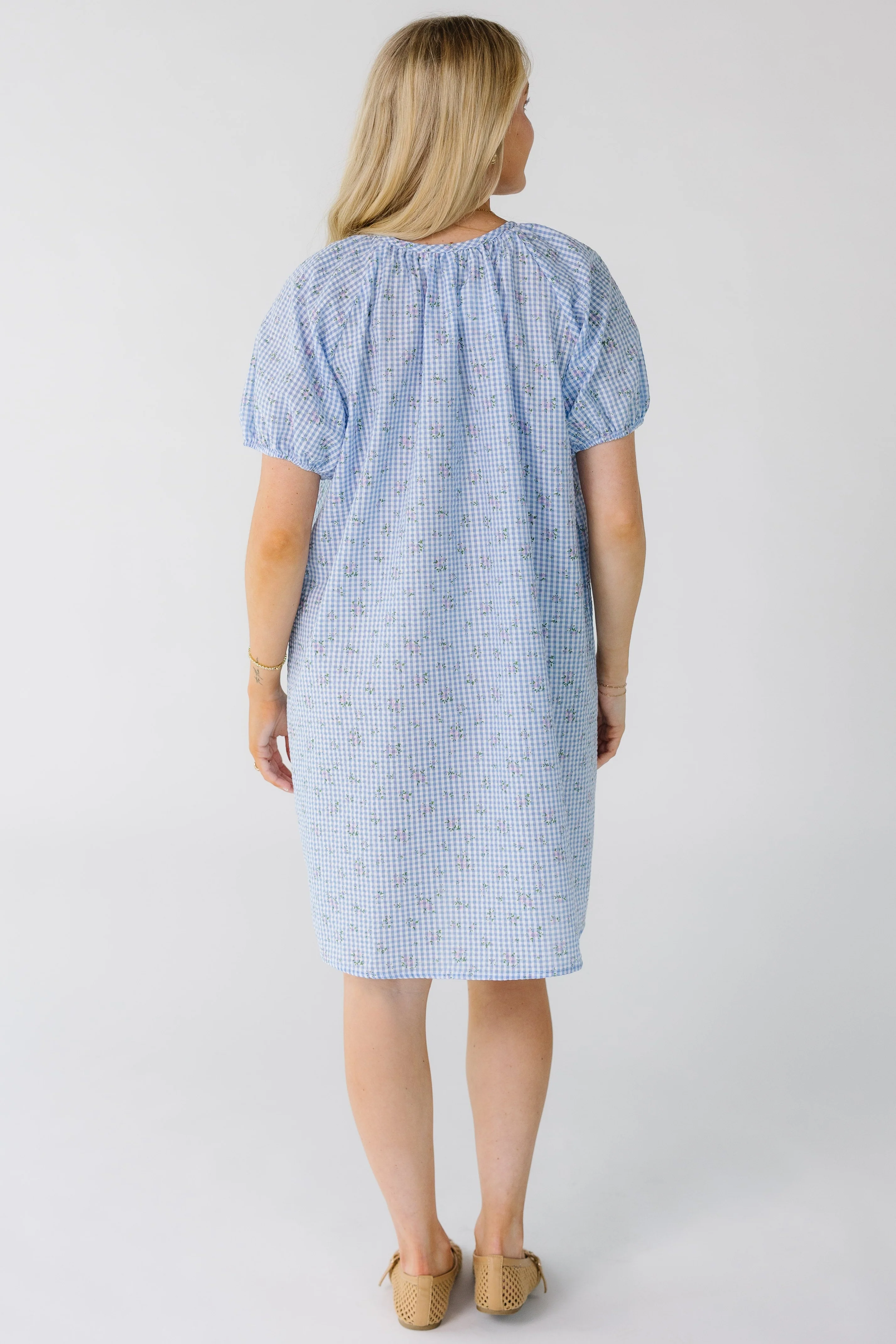 Brass & Roe Bree Printed Knee Dress - Image 4