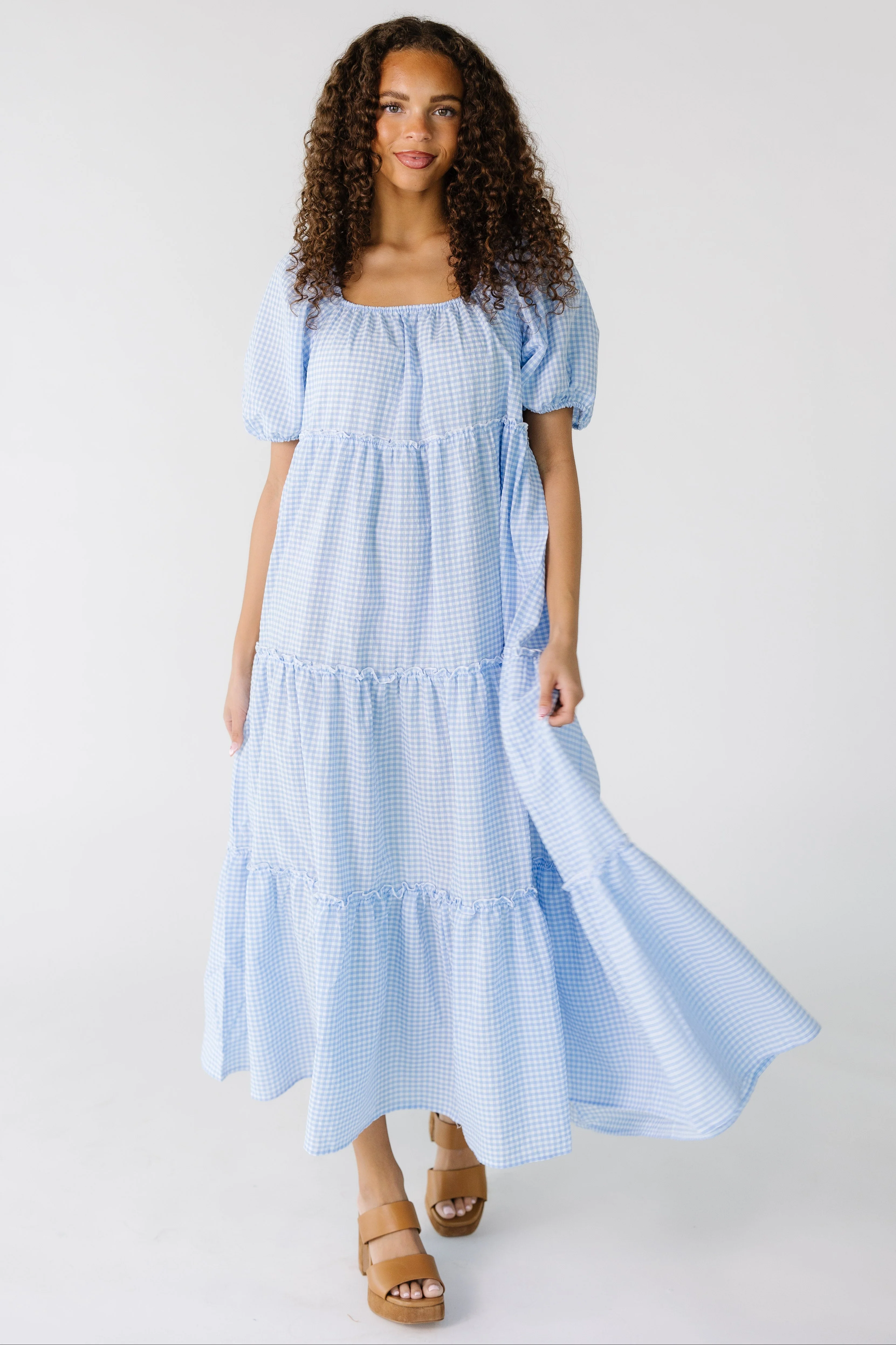 Brass & Roe Charity Spring Gingham Dress