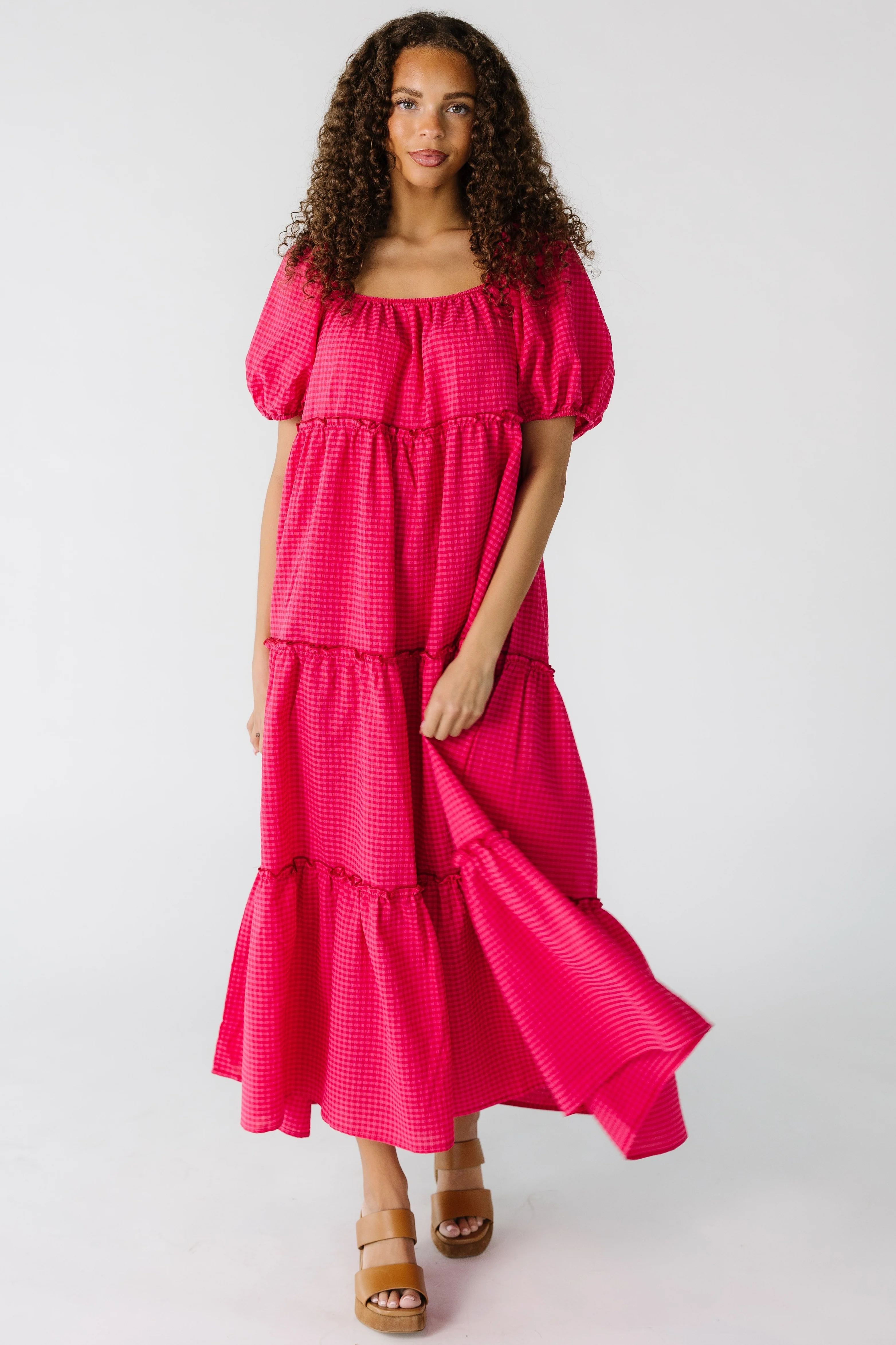 Brass & Roe Charity Spring Gingham Dress - Image 7