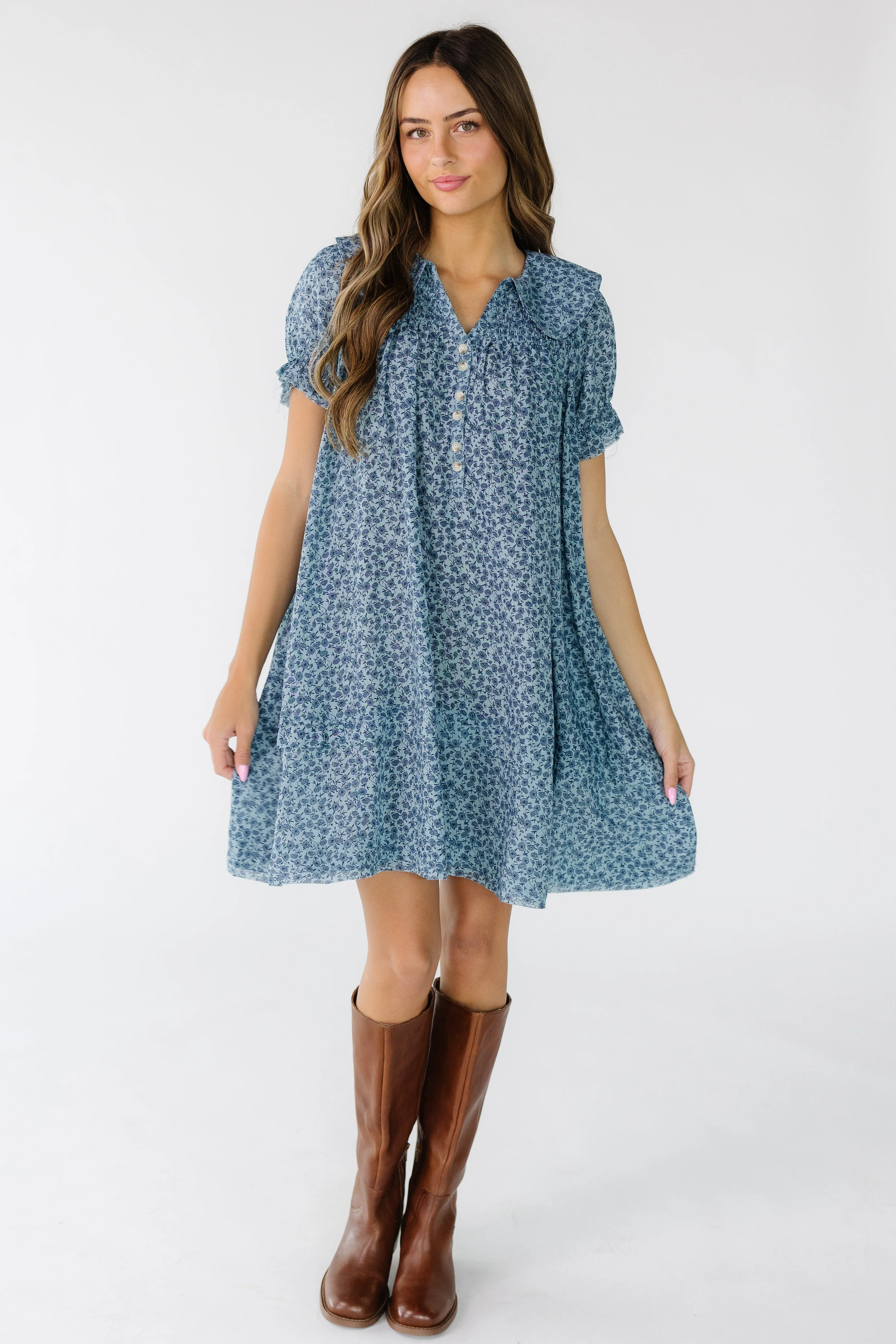 Brass & Roe Collared Knee Dress - Image 8