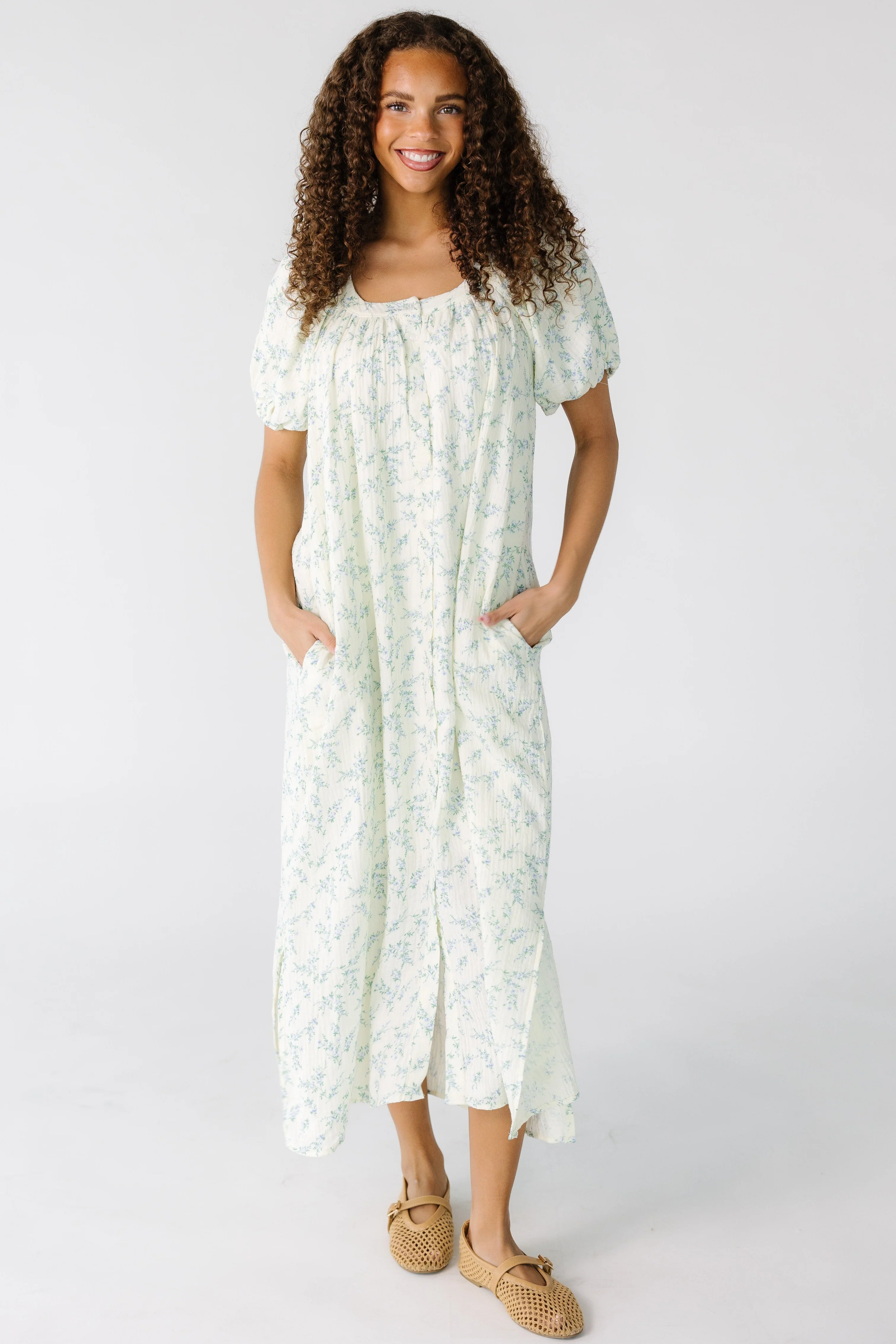 Brass & Roe Daybreak Spring Button Down Dress