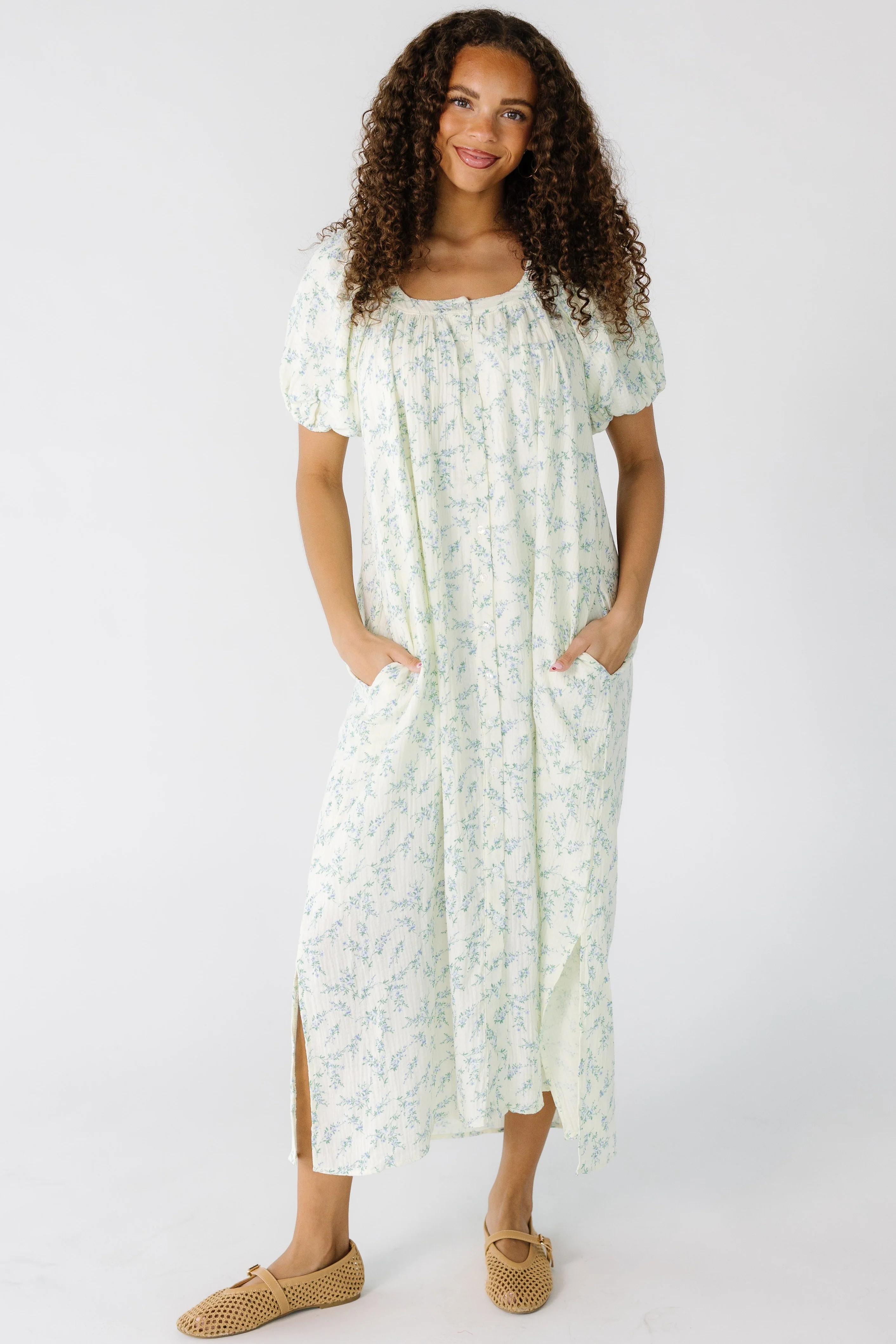 Brass & Roe Daybreak Spring Button Down Dress - Image 3