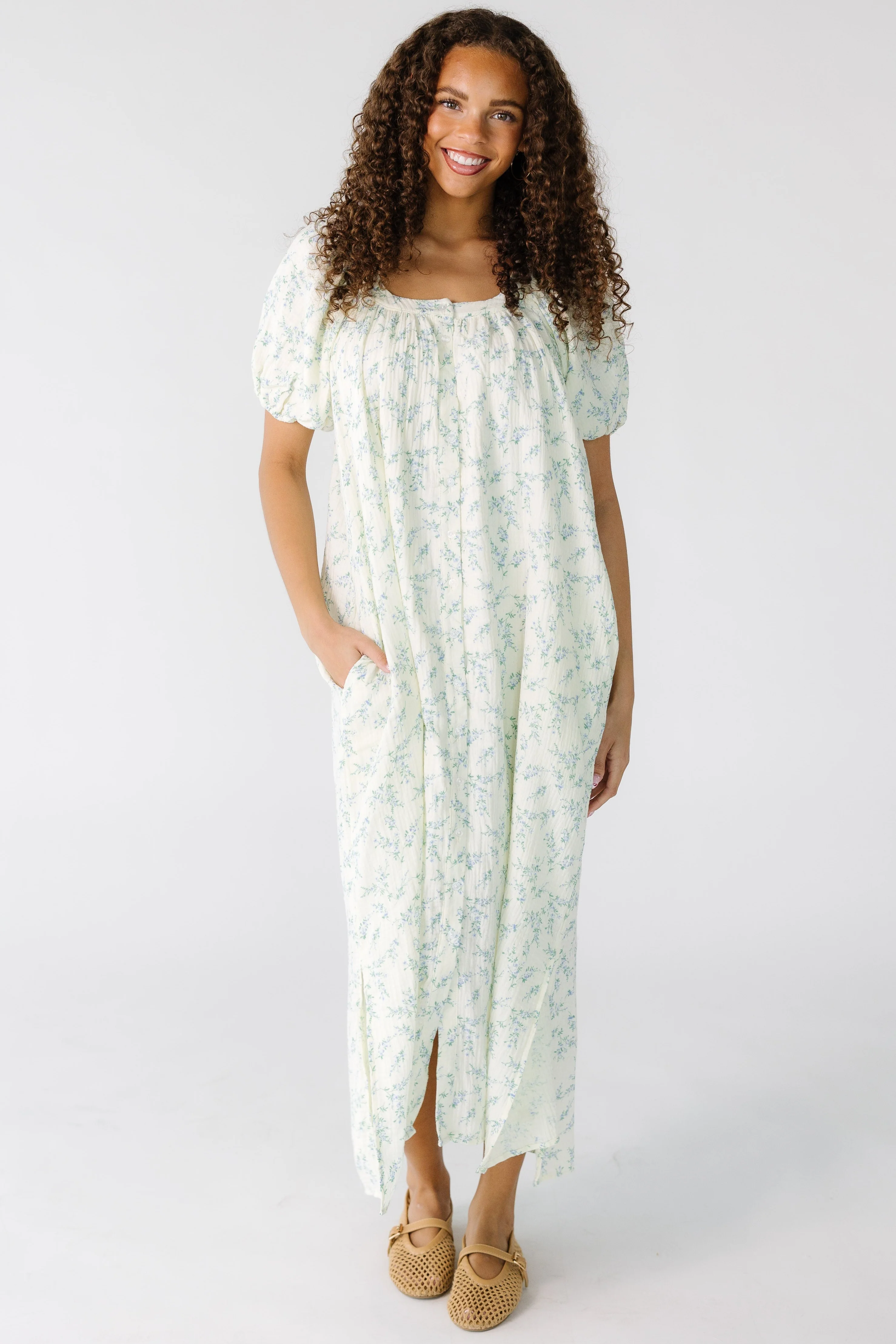 Brass & Roe Daybreak Spring Button Down Dress - Image 4