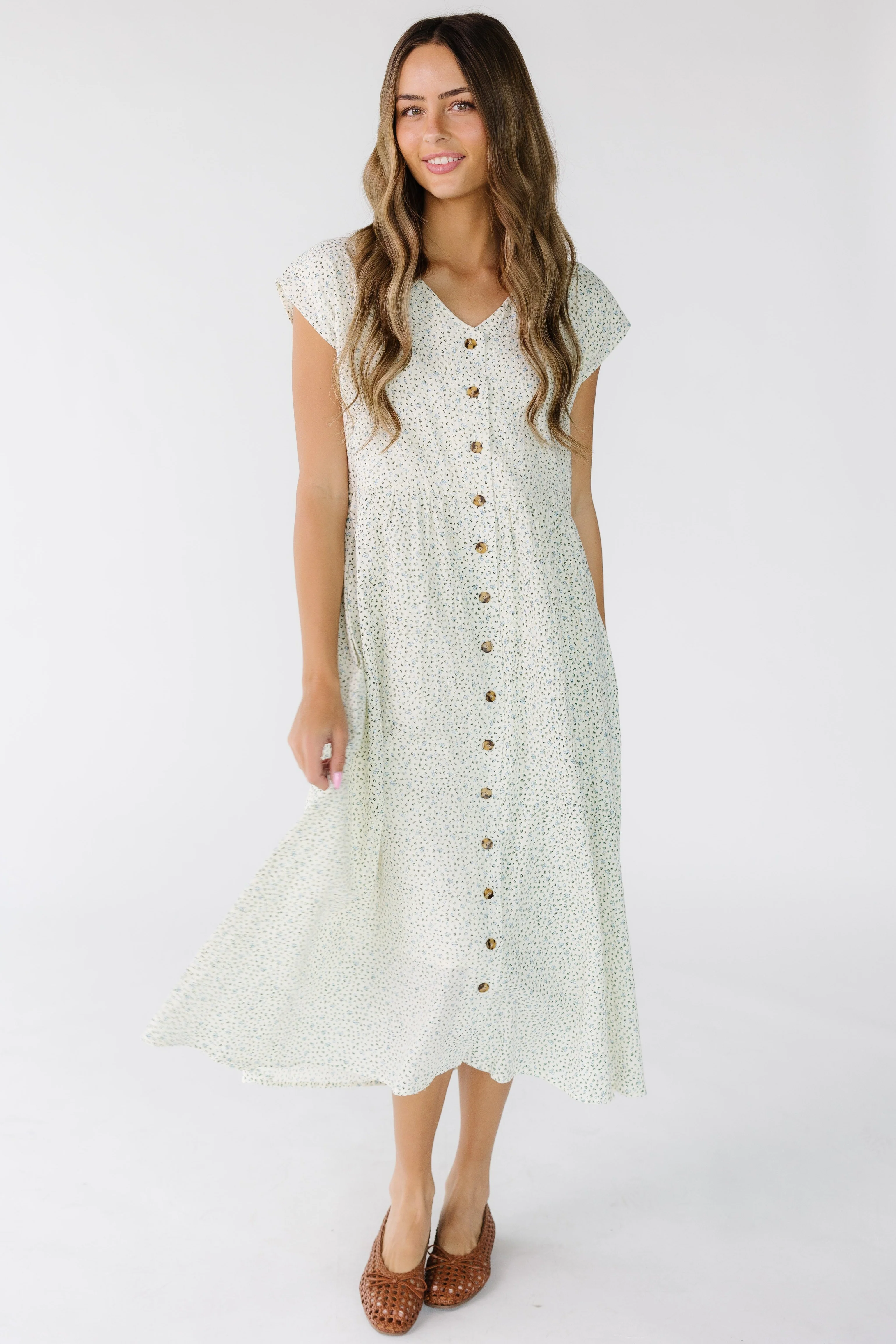 Brass & Roe Desiree Button Down Dress