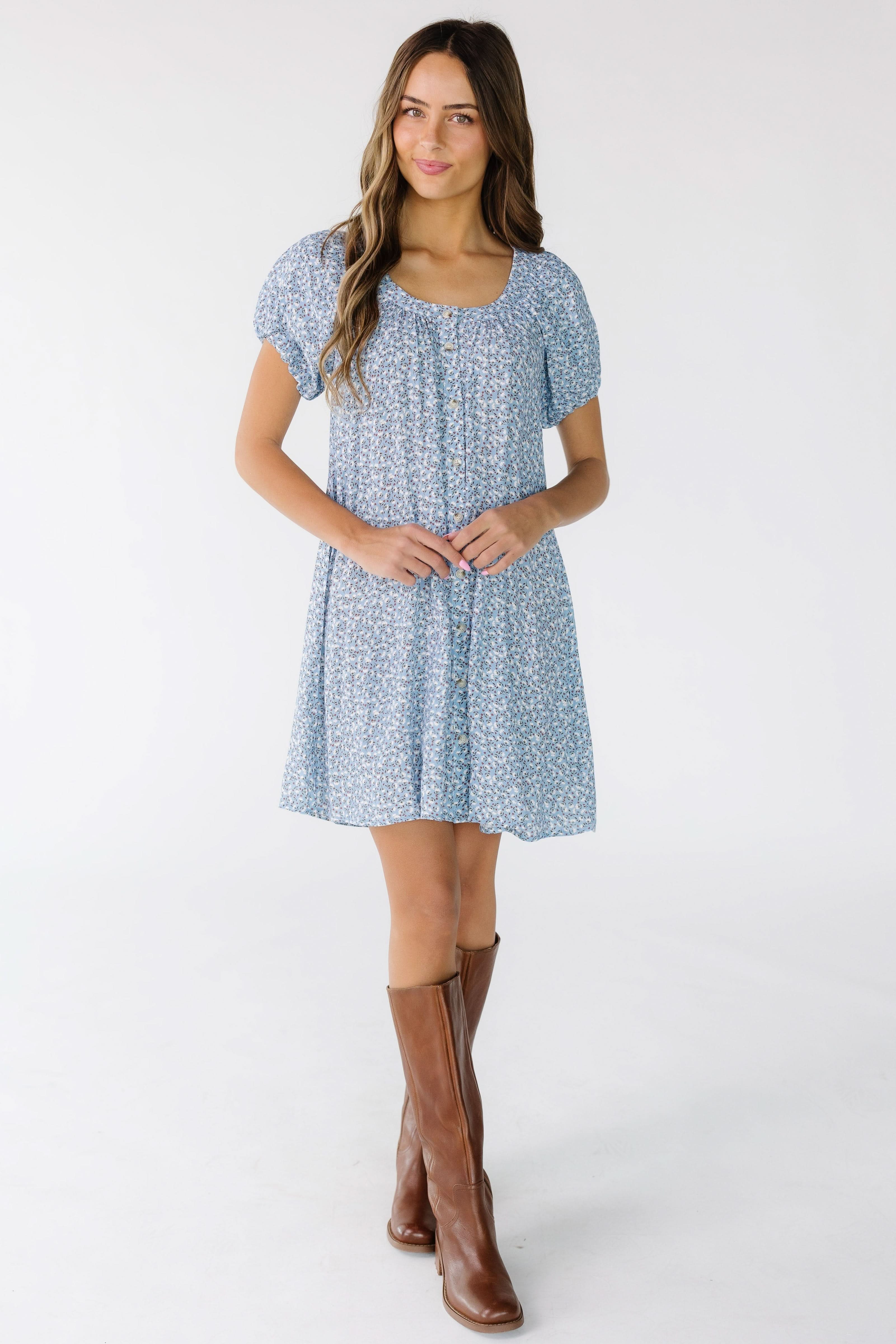 Brass & Roe Ellie Print Knee Dress - Image 2