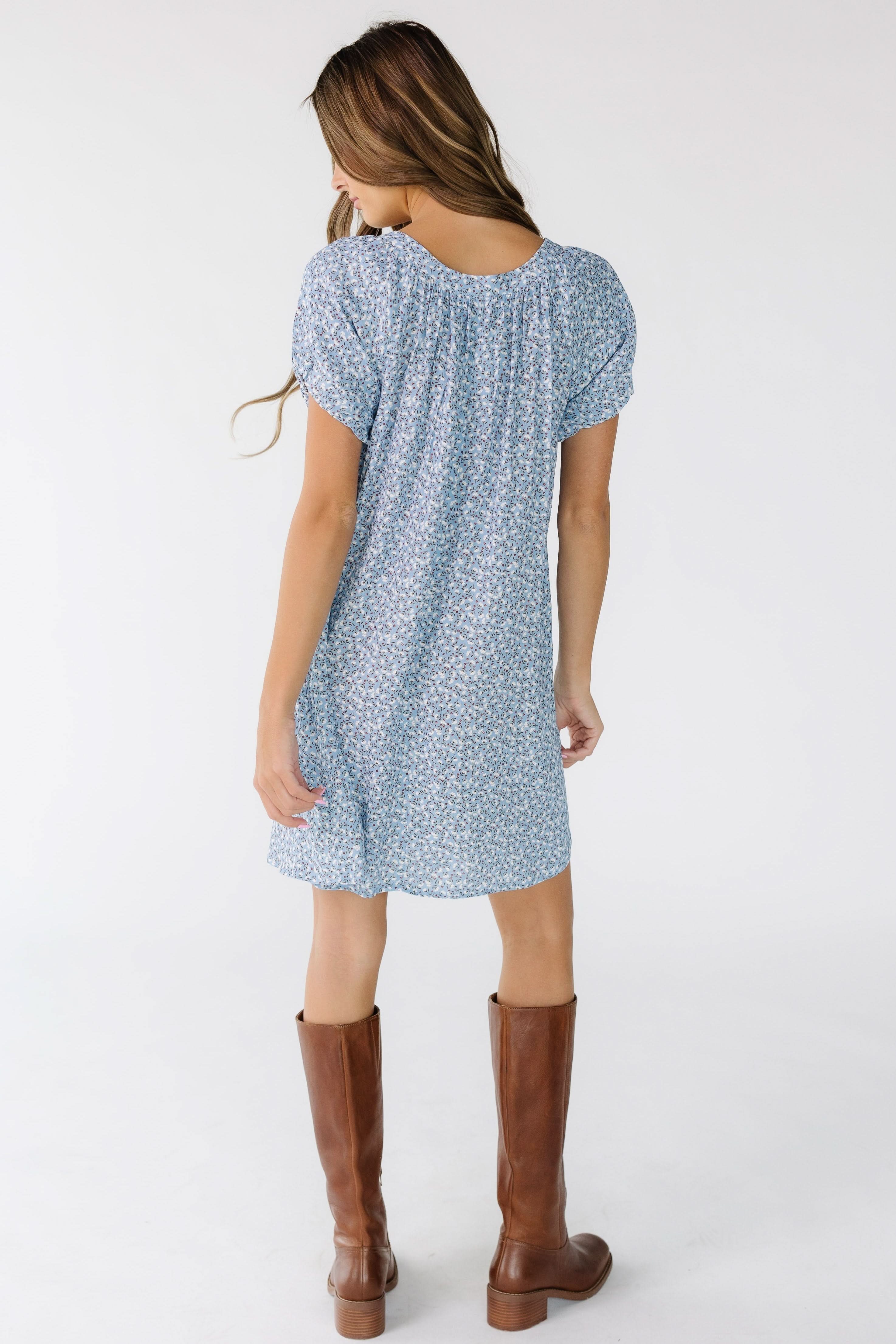Brass & Roe Ellie Print Knee Dress - Image 6