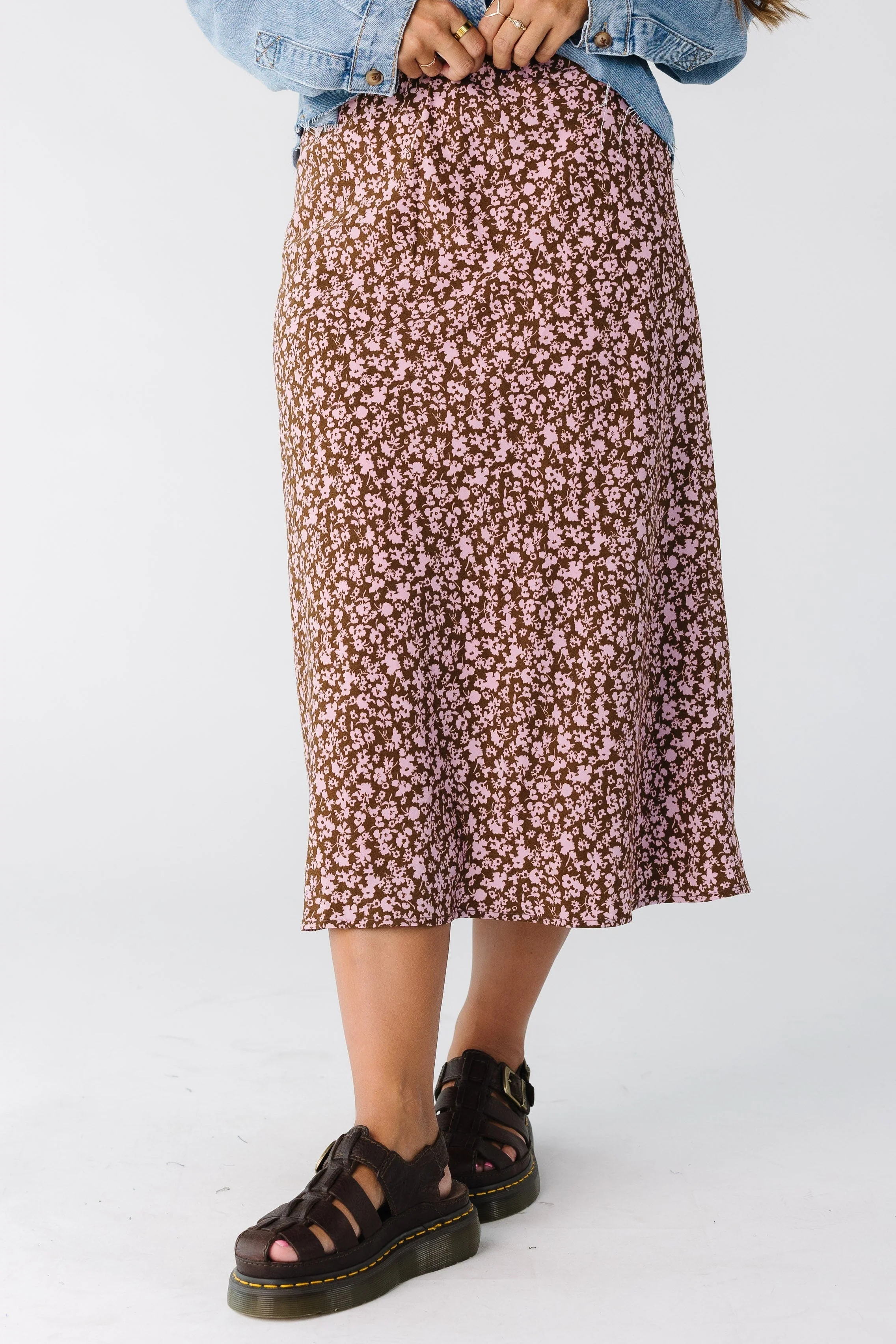 Brass & Roe Ellie Print Midi Skirt - Image 10