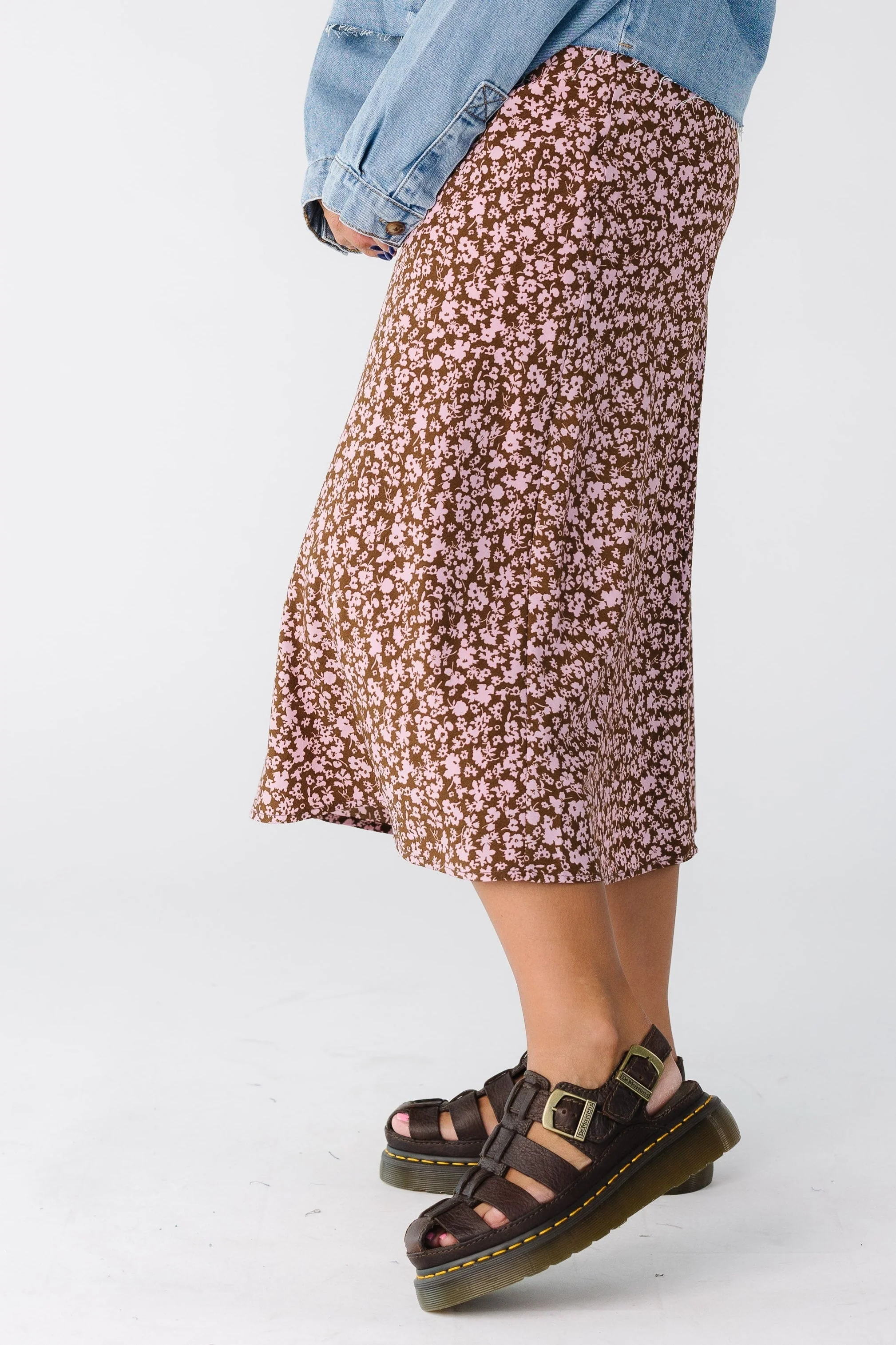 Brass & Roe Ellie Print Midi Skirt - Image 11