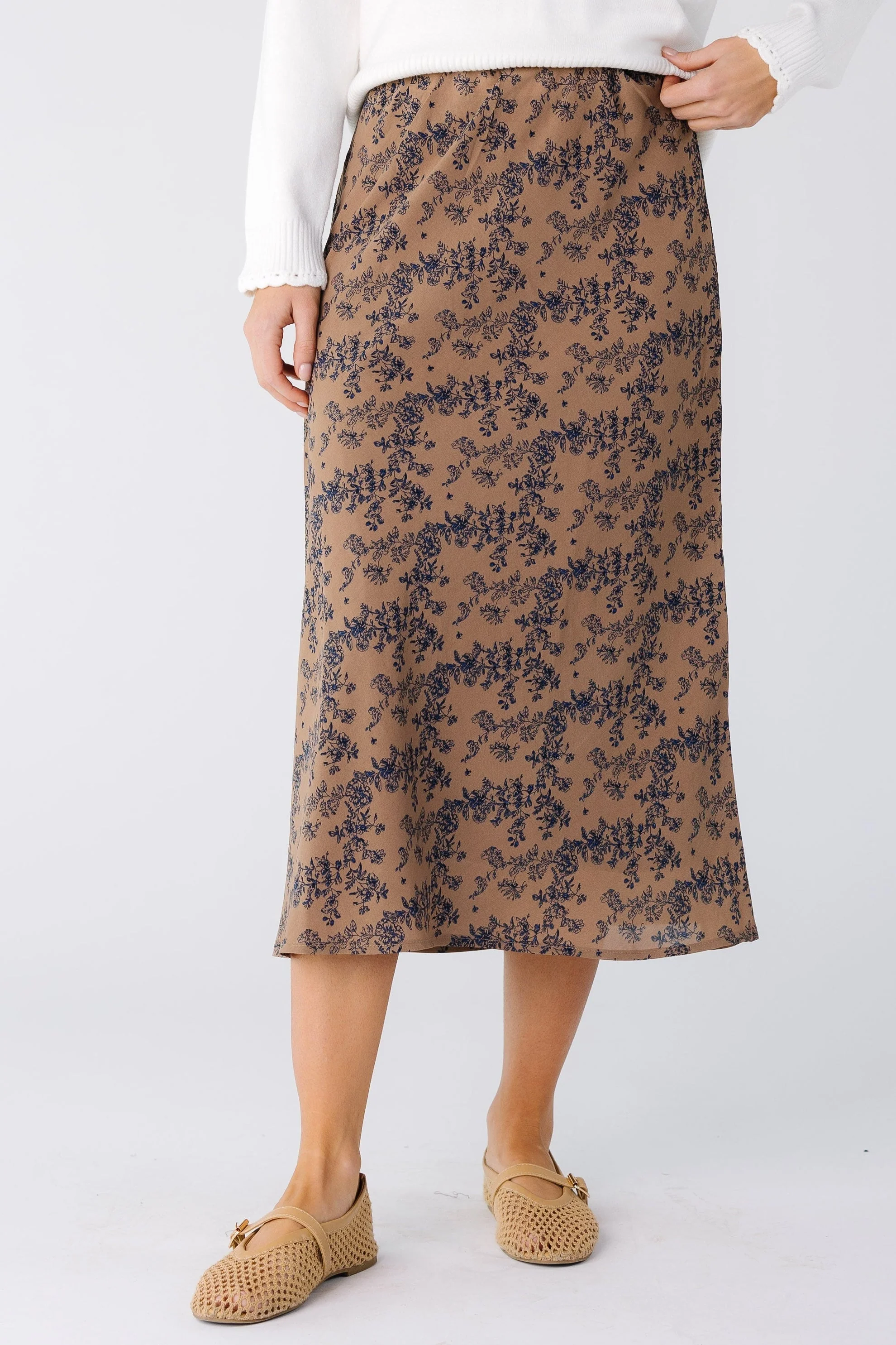 Brass & Roe Ellie Print Midi Skirt - Image 7