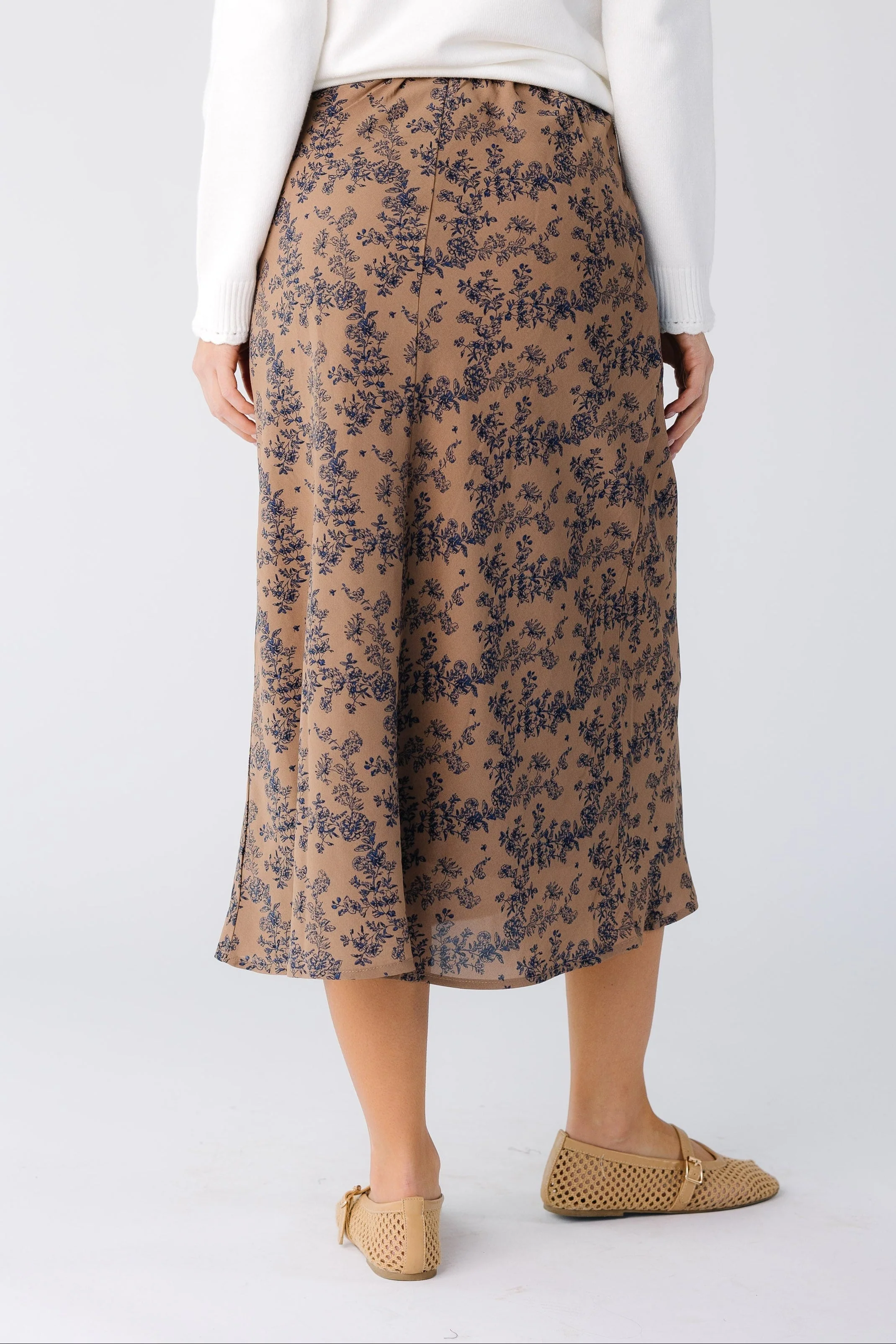 Brass & Roe Ellie Print Midi Skirt - Image 9