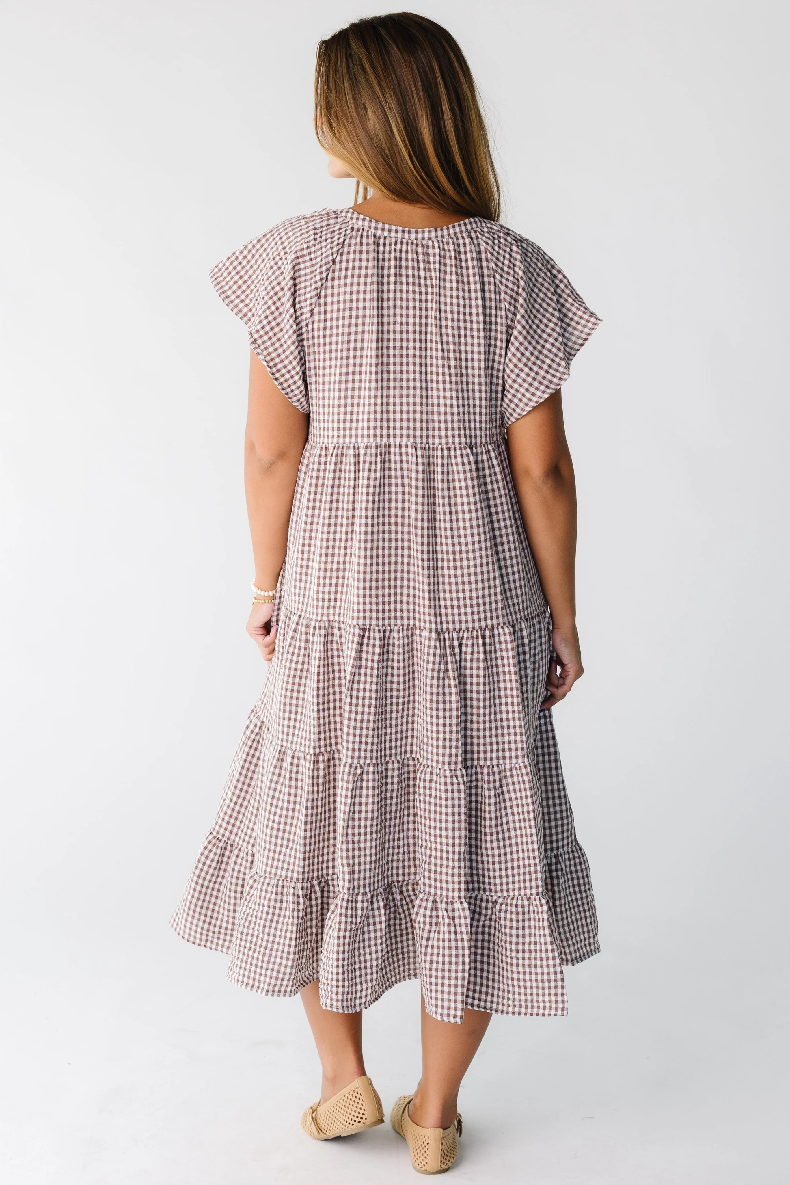 Brass & Roe Elmina Gingham Dress - Image 14