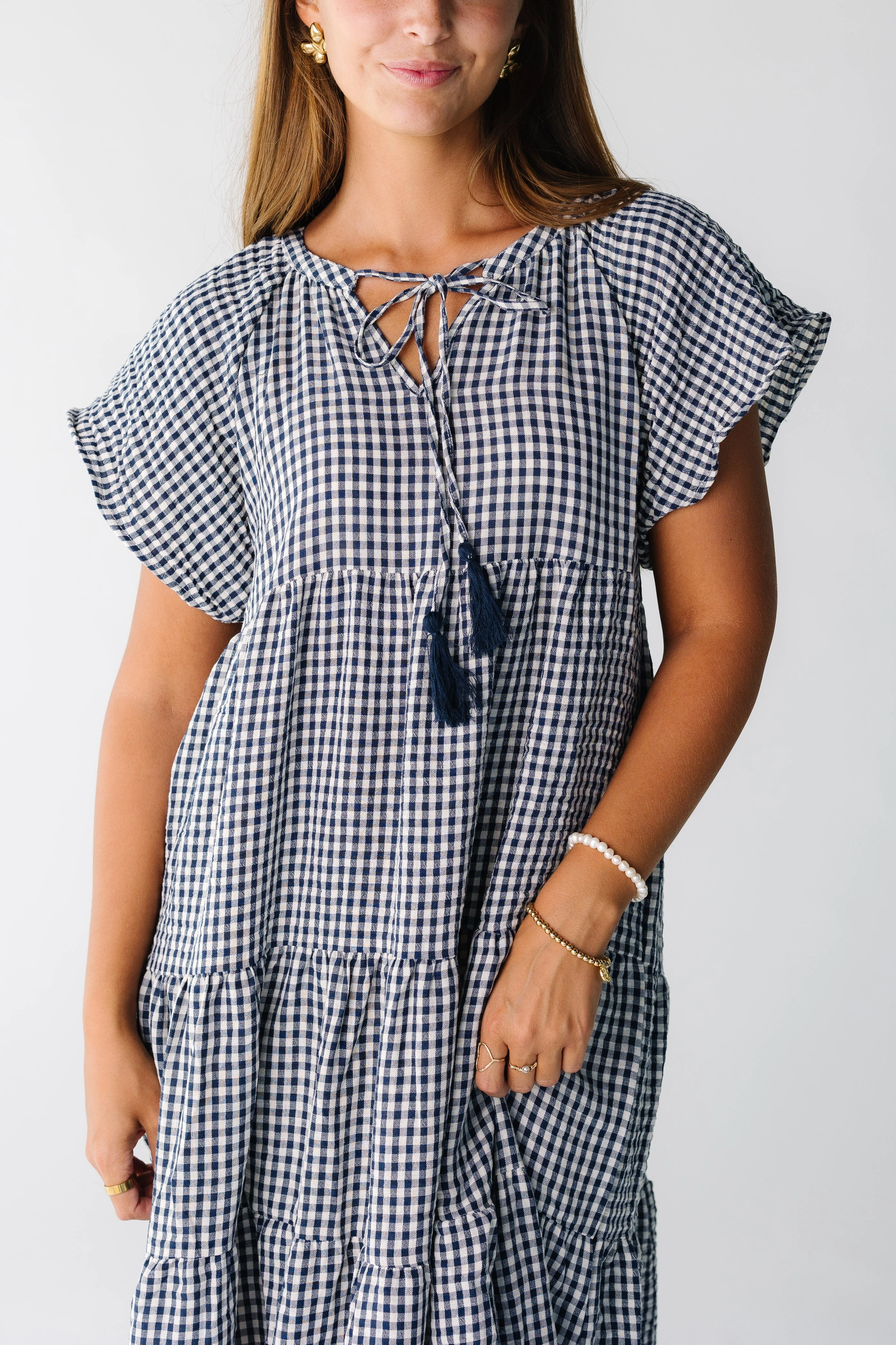 Brass & Roe Elmina Gingham Dress - Image 6