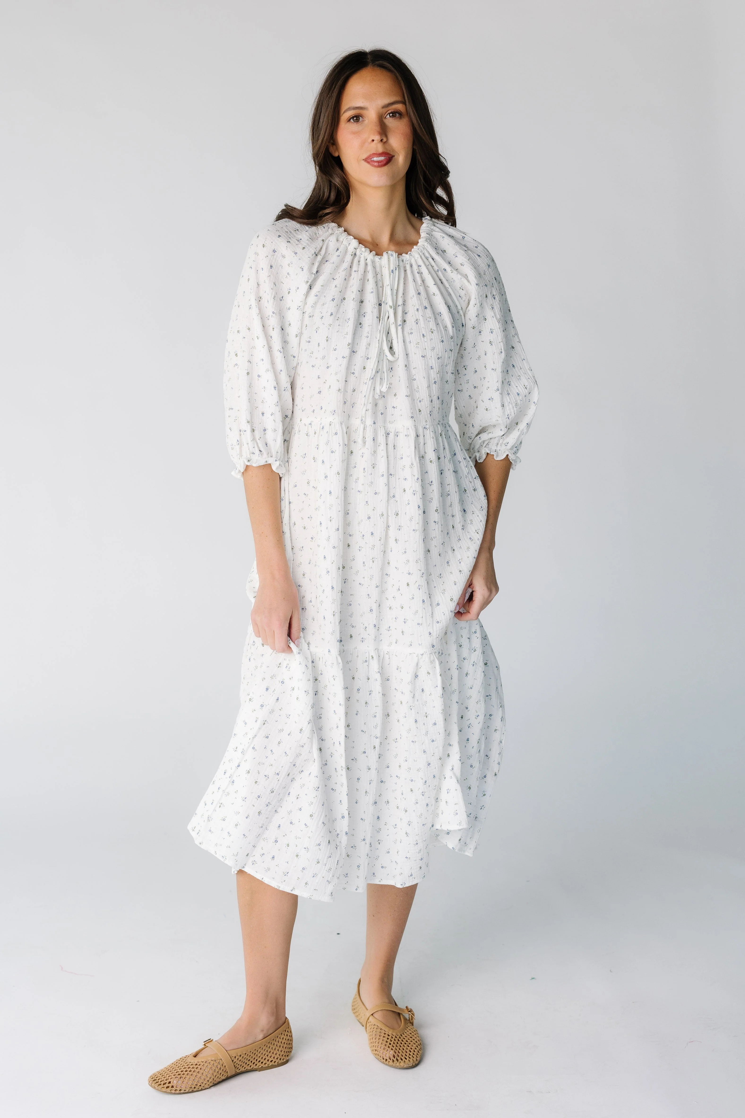 Brass & Roe Mel Gauze Midi Dress - Image 6