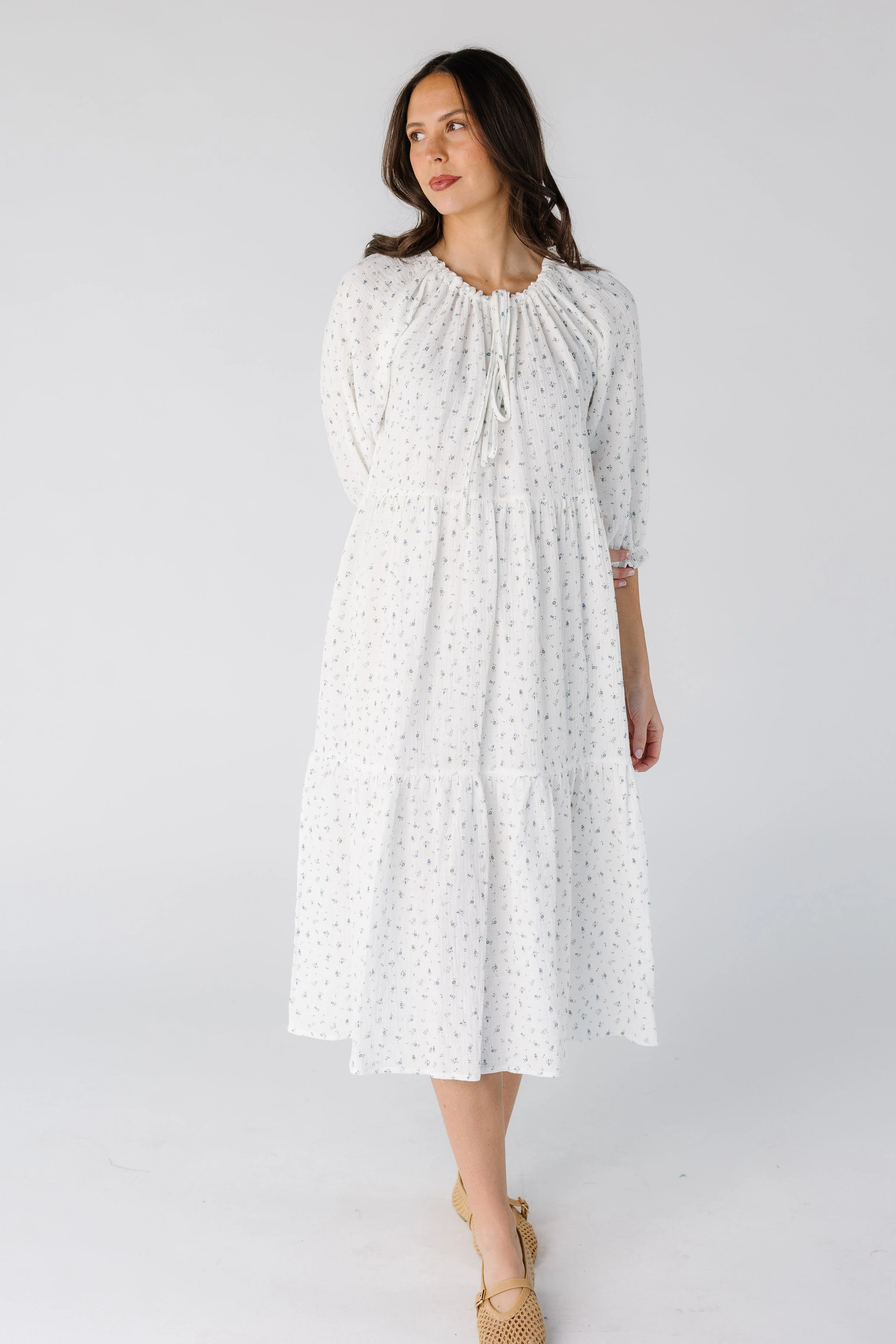 Brass & Roe Mel Gauze Midi Dress - Image 7