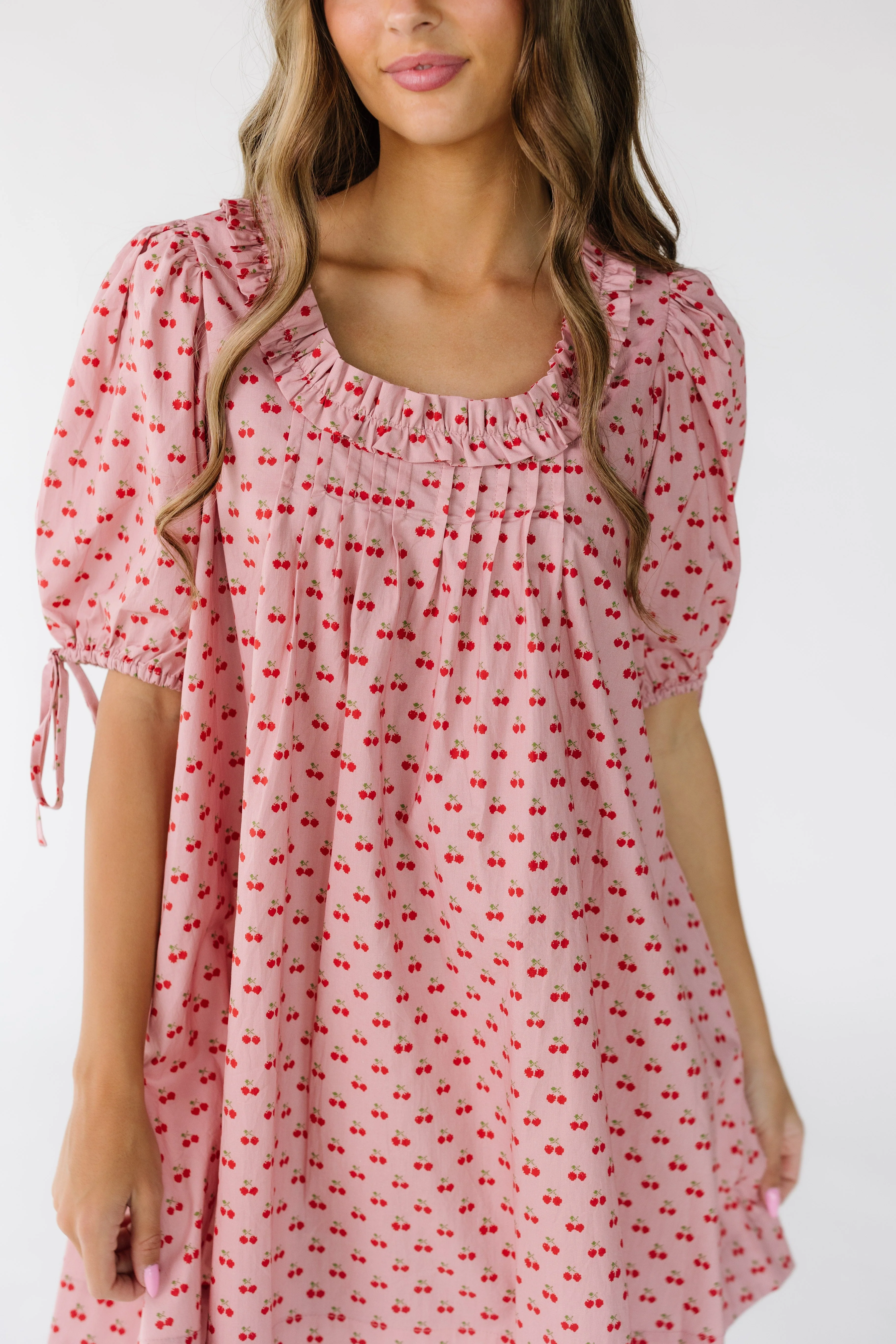 Brass & Roe Nina Cherry Knee Dress - Image 4