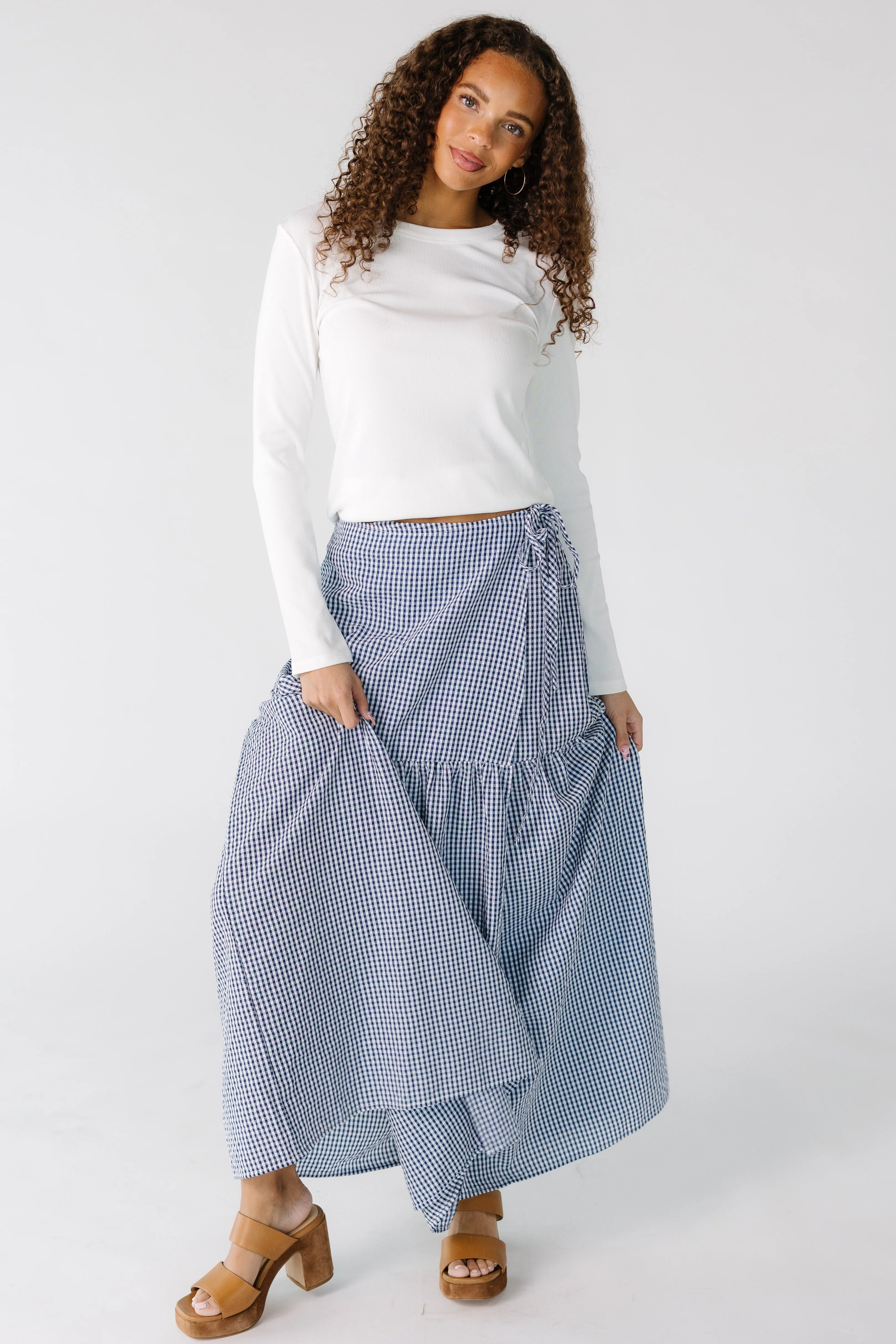Brass & Roe Penelope Gingham Skirt