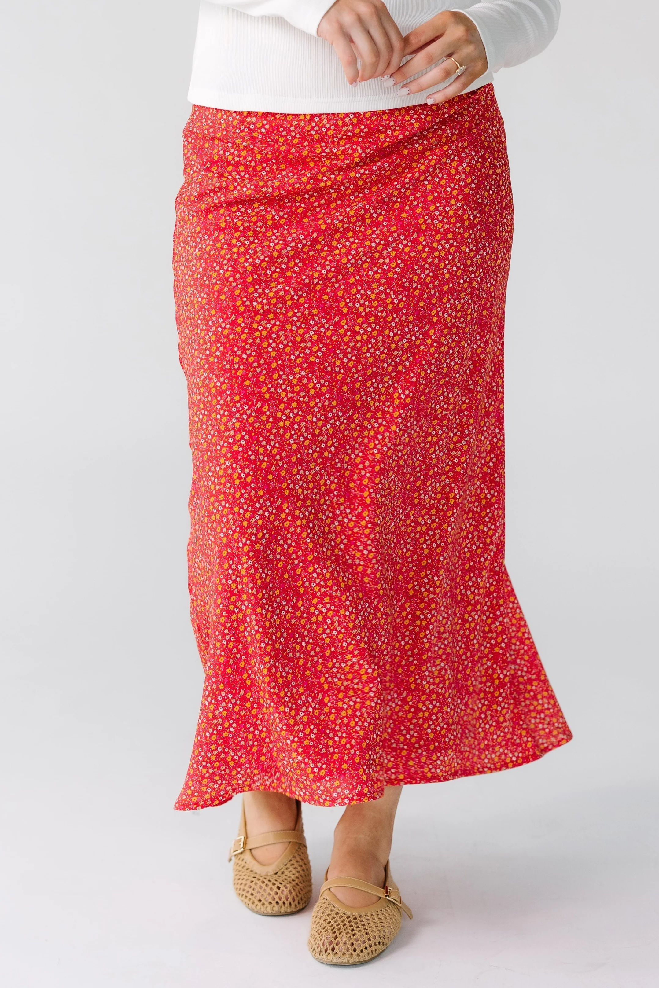 Brass & Roe Ruby Print Skirt