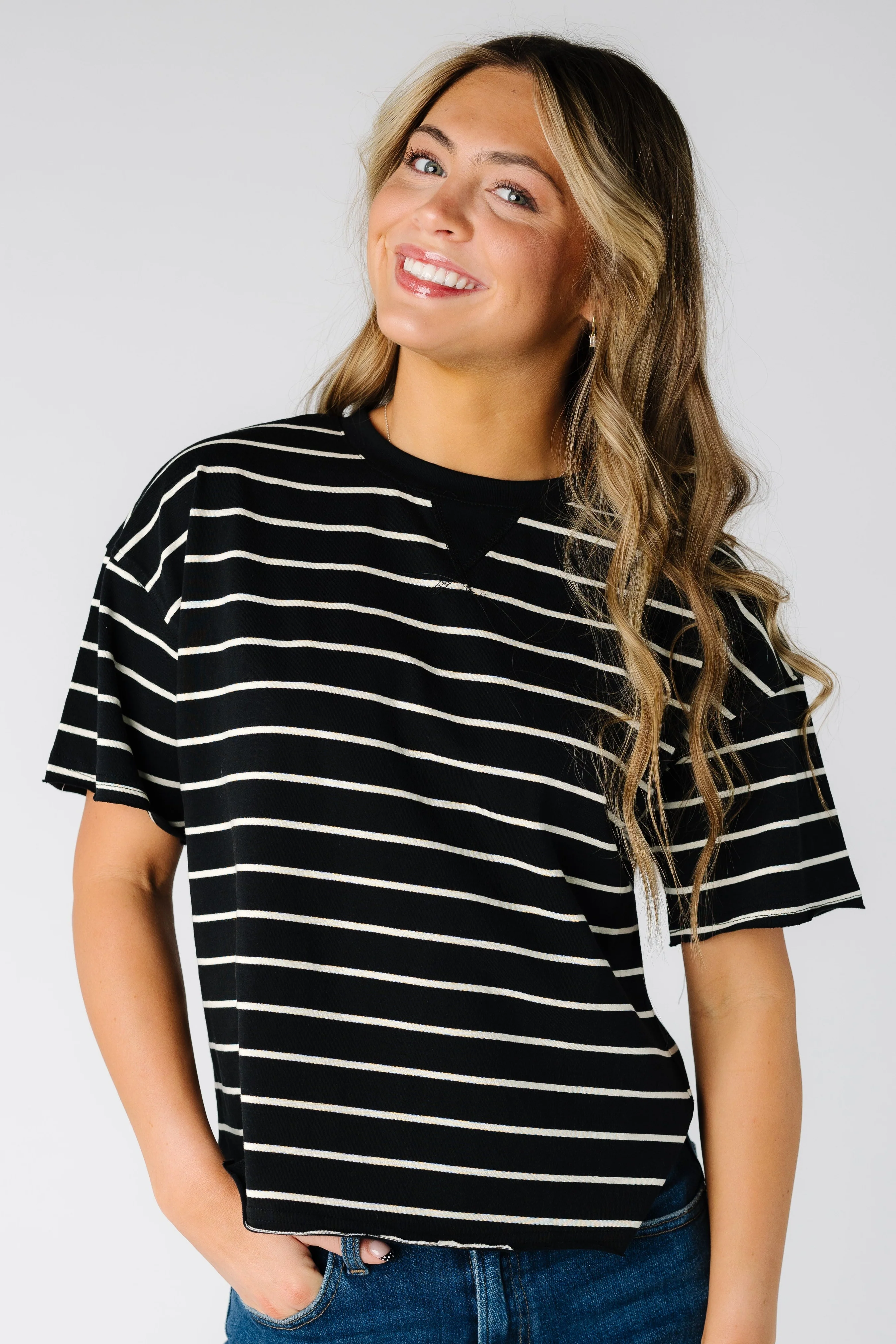 Brass & Roe Steph Stripe Tee - Image 4