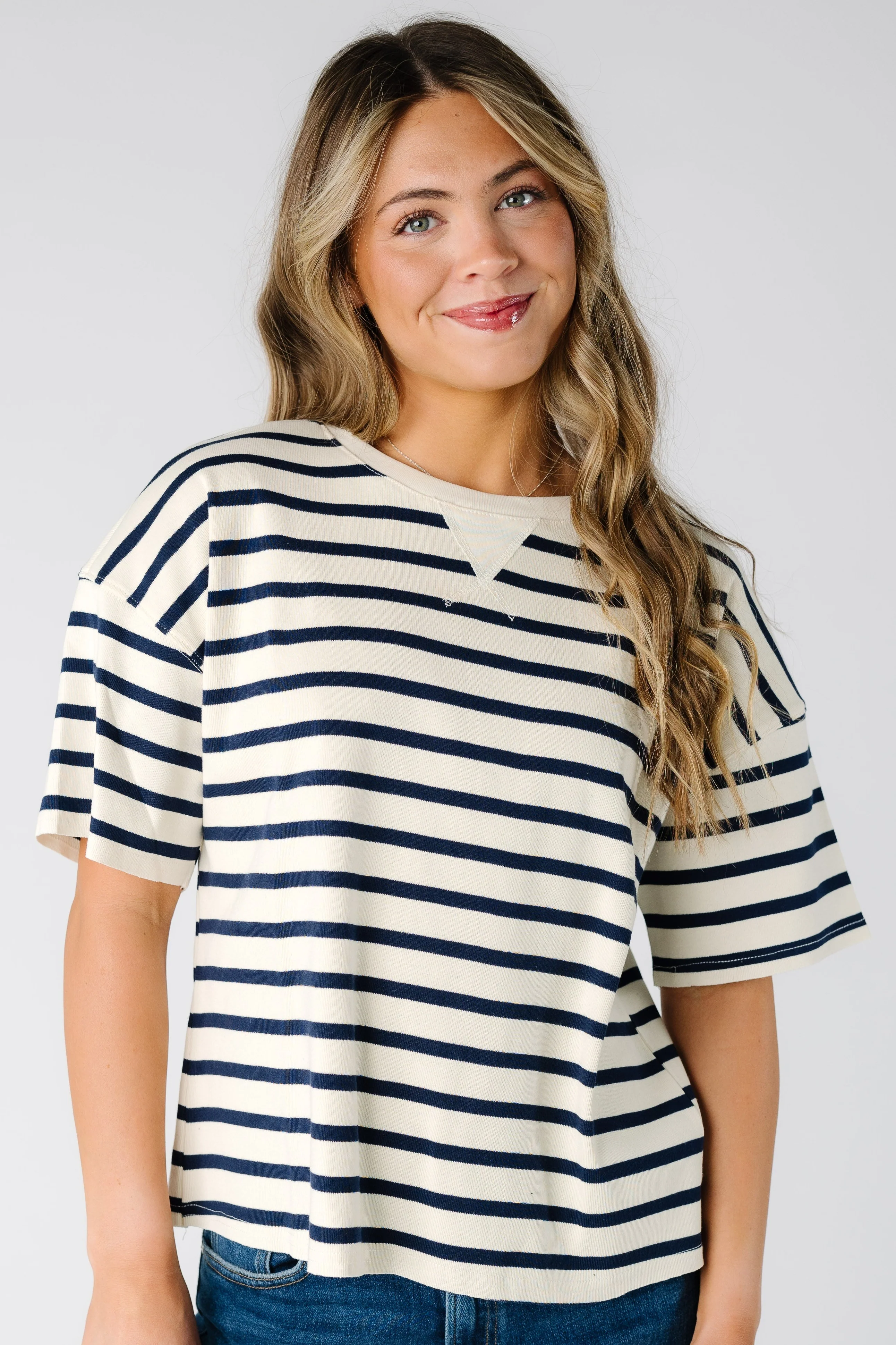 Brass & Roe Steph Stripe Tee - Image 6