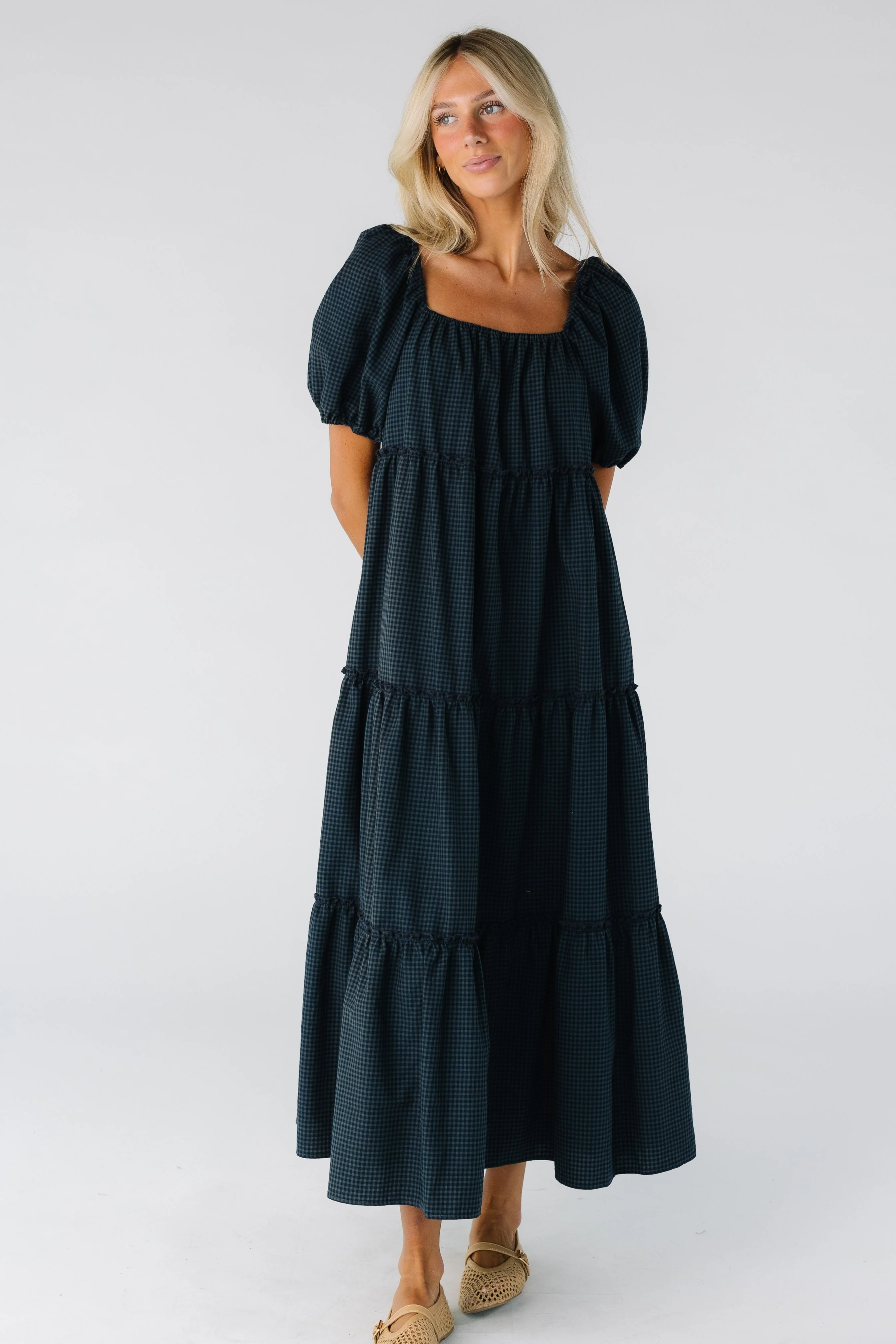 Brass & Roe The Charity Tiered Midi Dress - Image 3