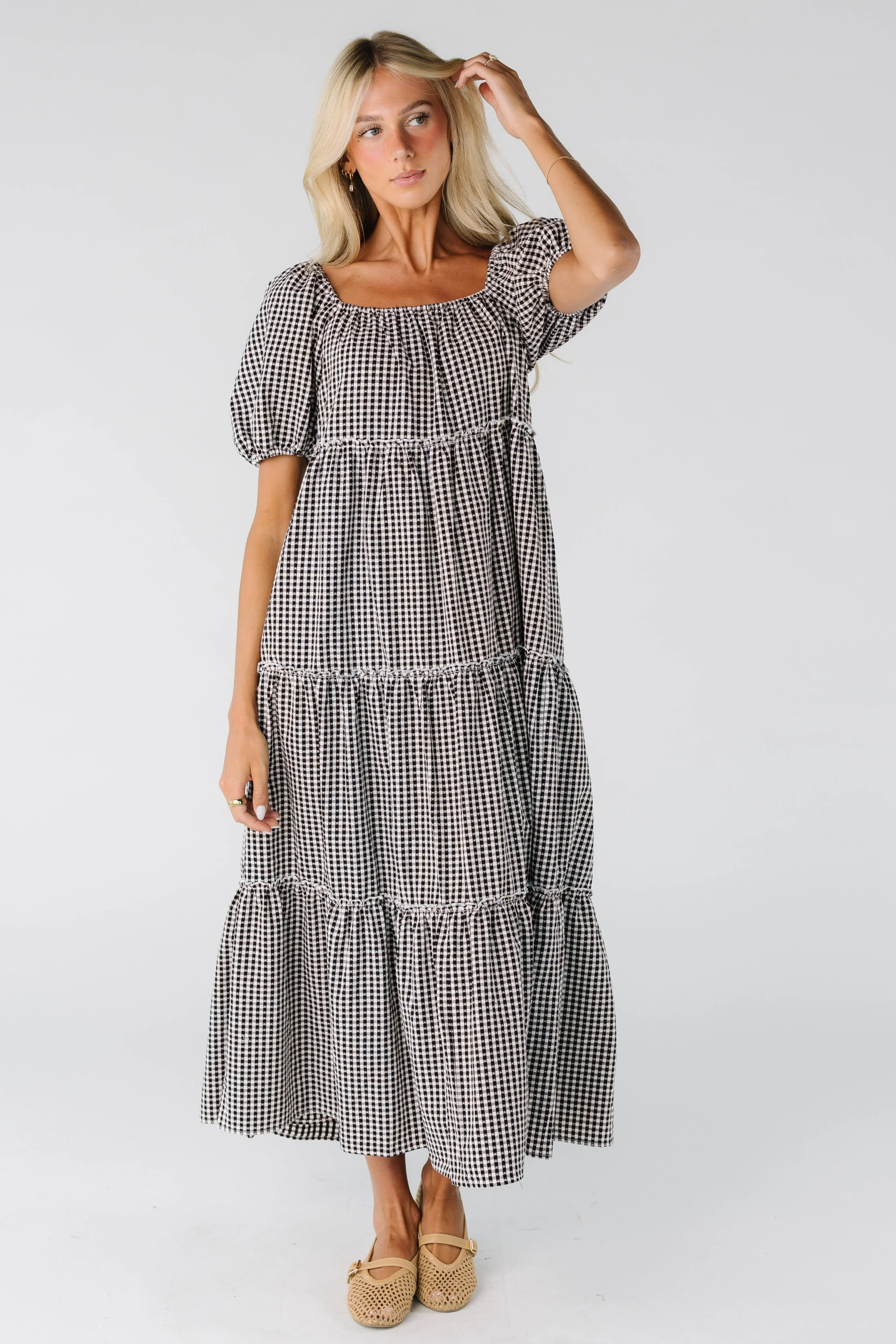 Brass & Roe The Charity Tiered Midi Dress - Image 7