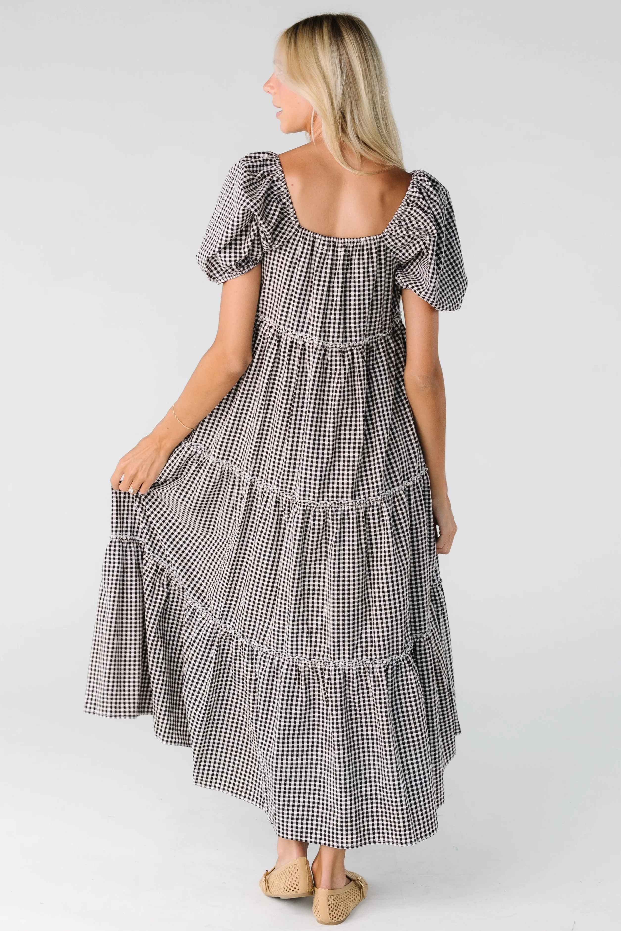 Brass & Roe The Charity Tiered Midi Dress - Image 9