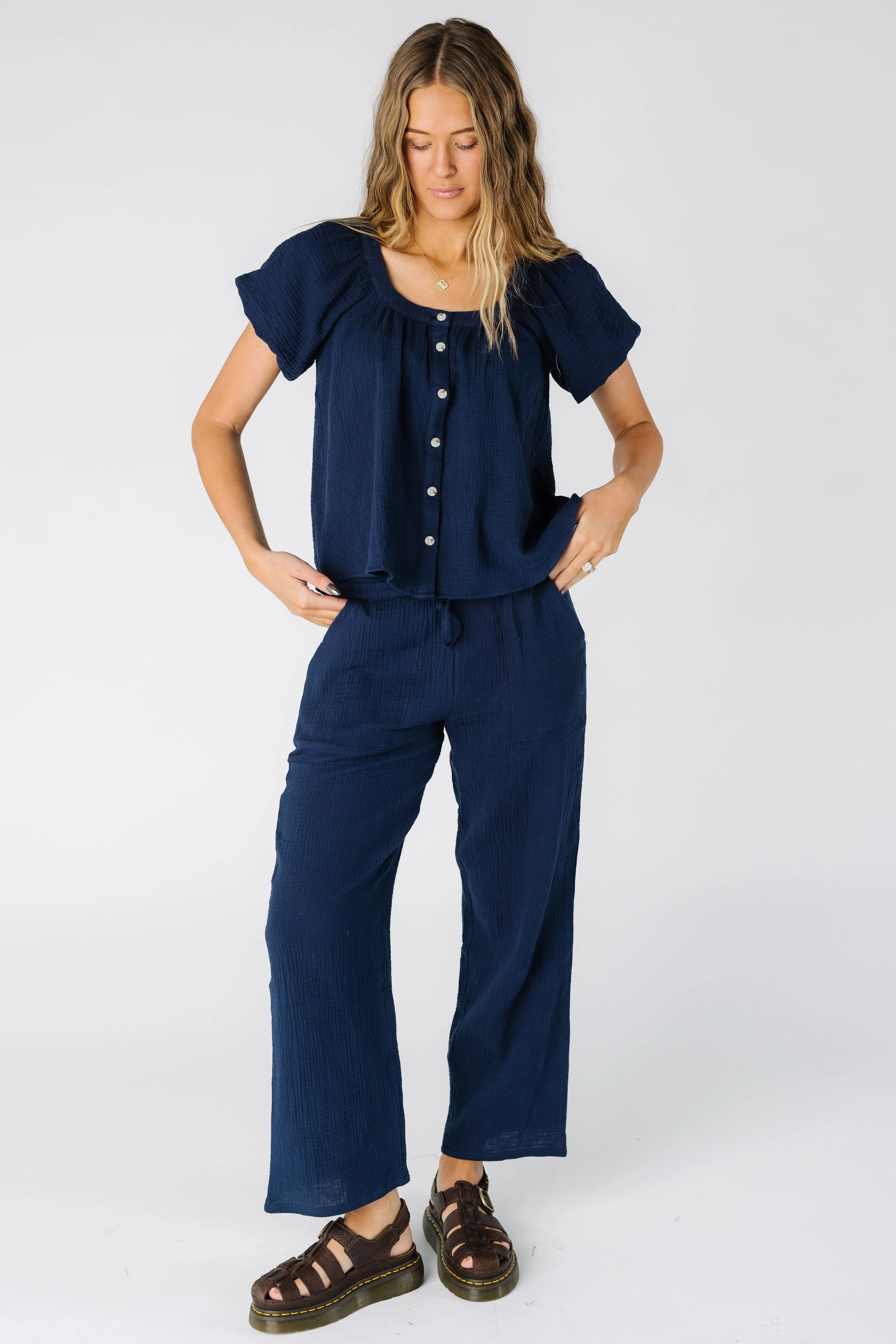 Brass & Roe The Gauze Button-Down Top - Image 2