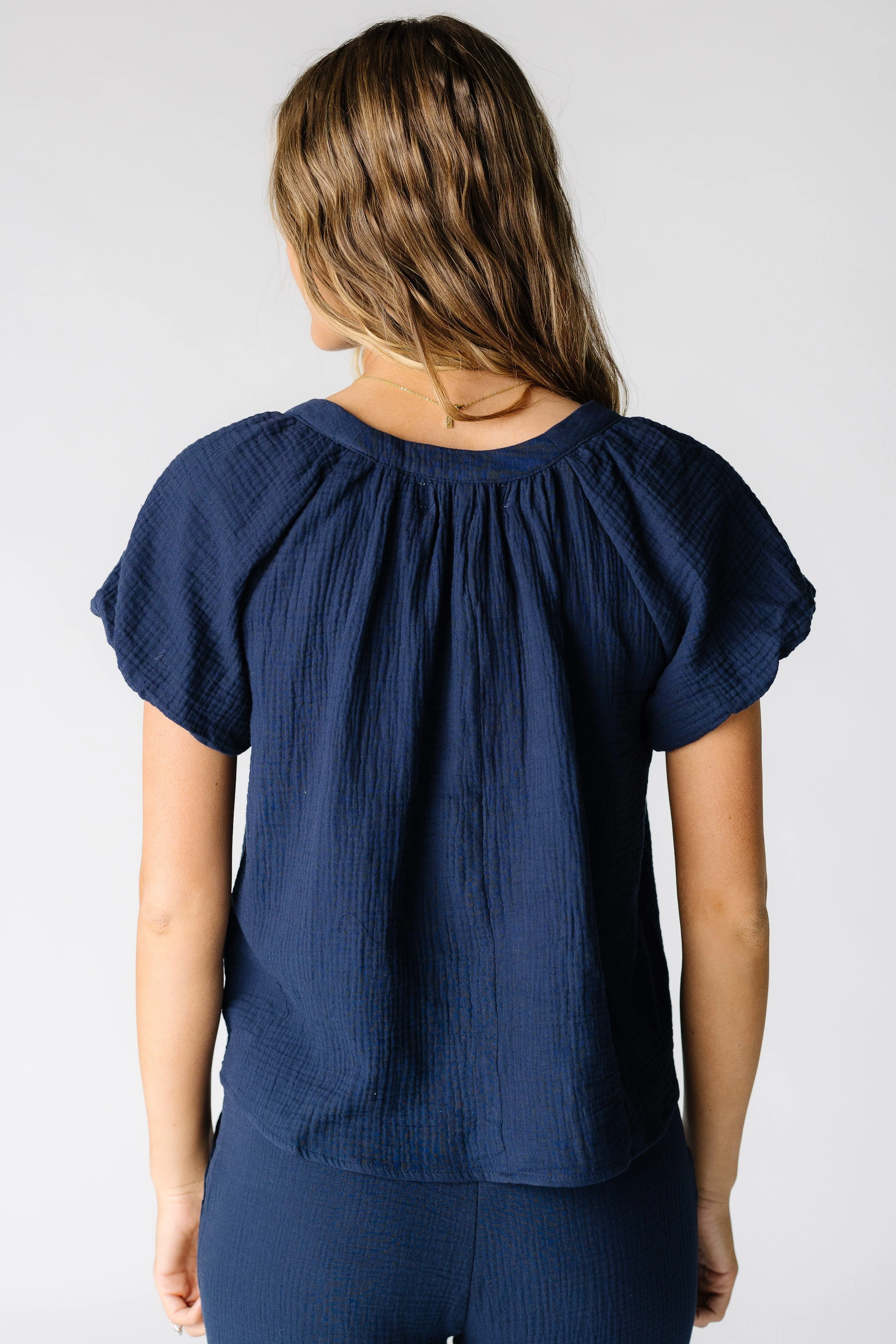 Brass & Roe The Gauze Button-Down Top - Image 4