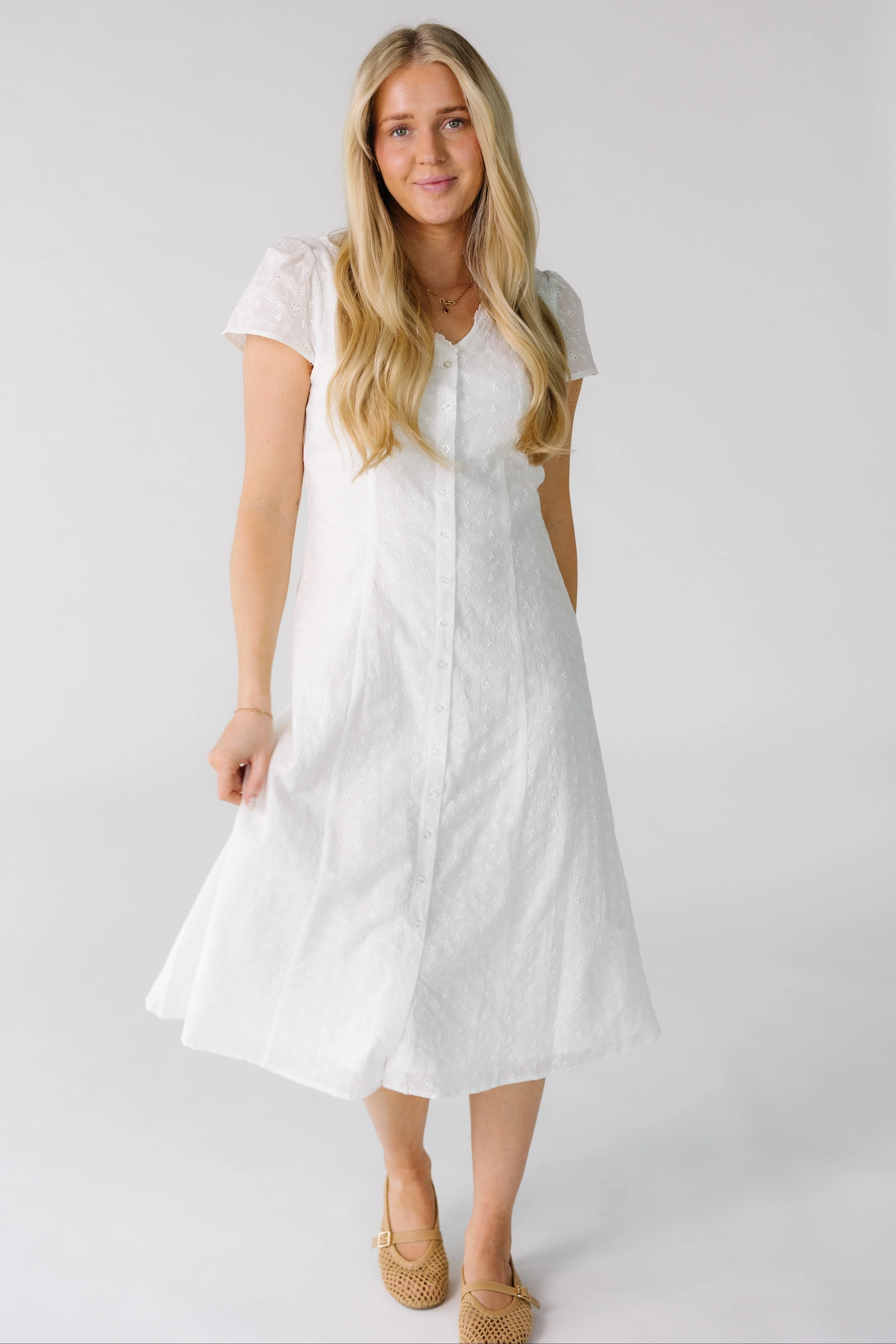 Brass & Roe Willow Eyelet Dress - Image 5