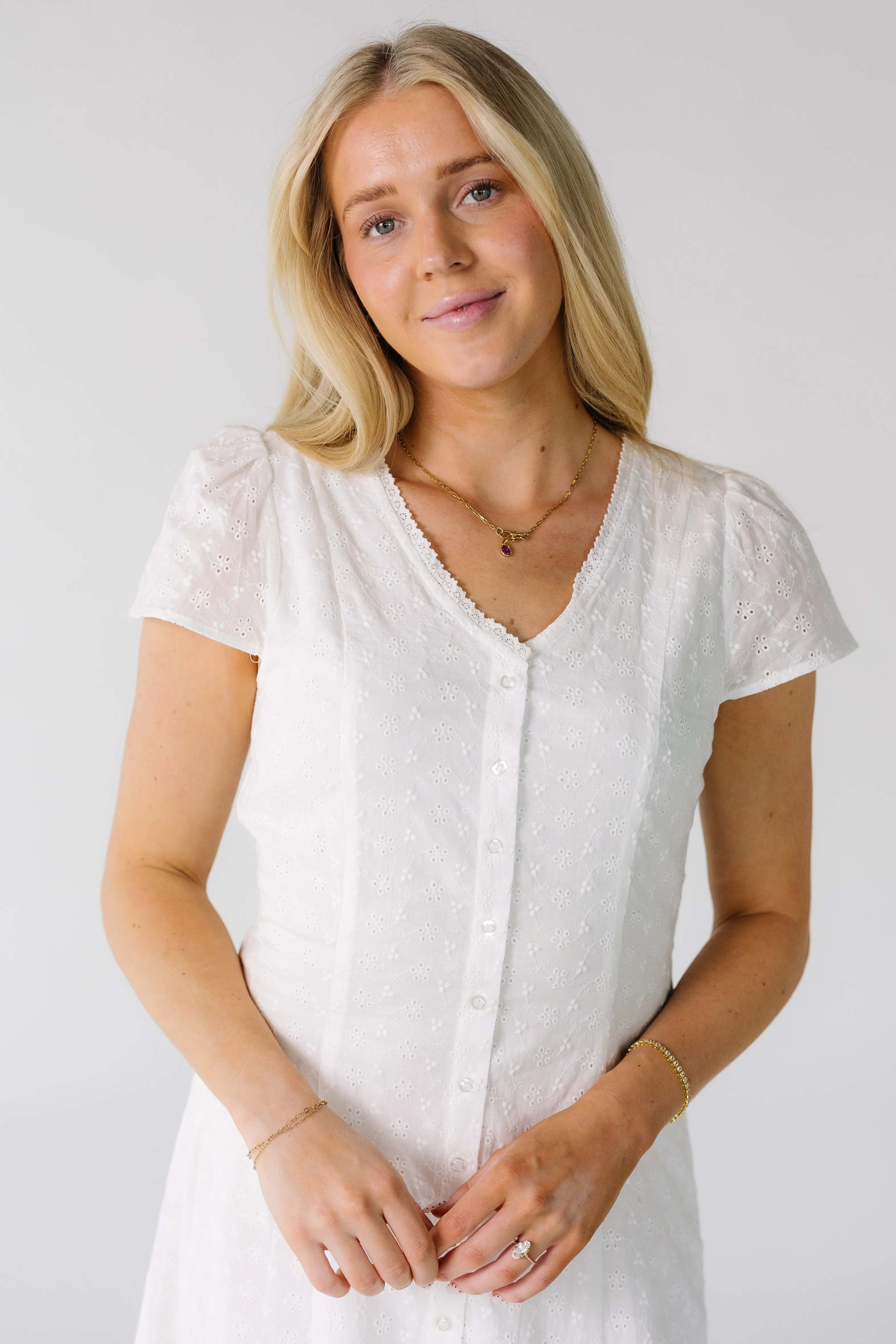 Brass & Roe Willow Eyelet Dress - Image 6