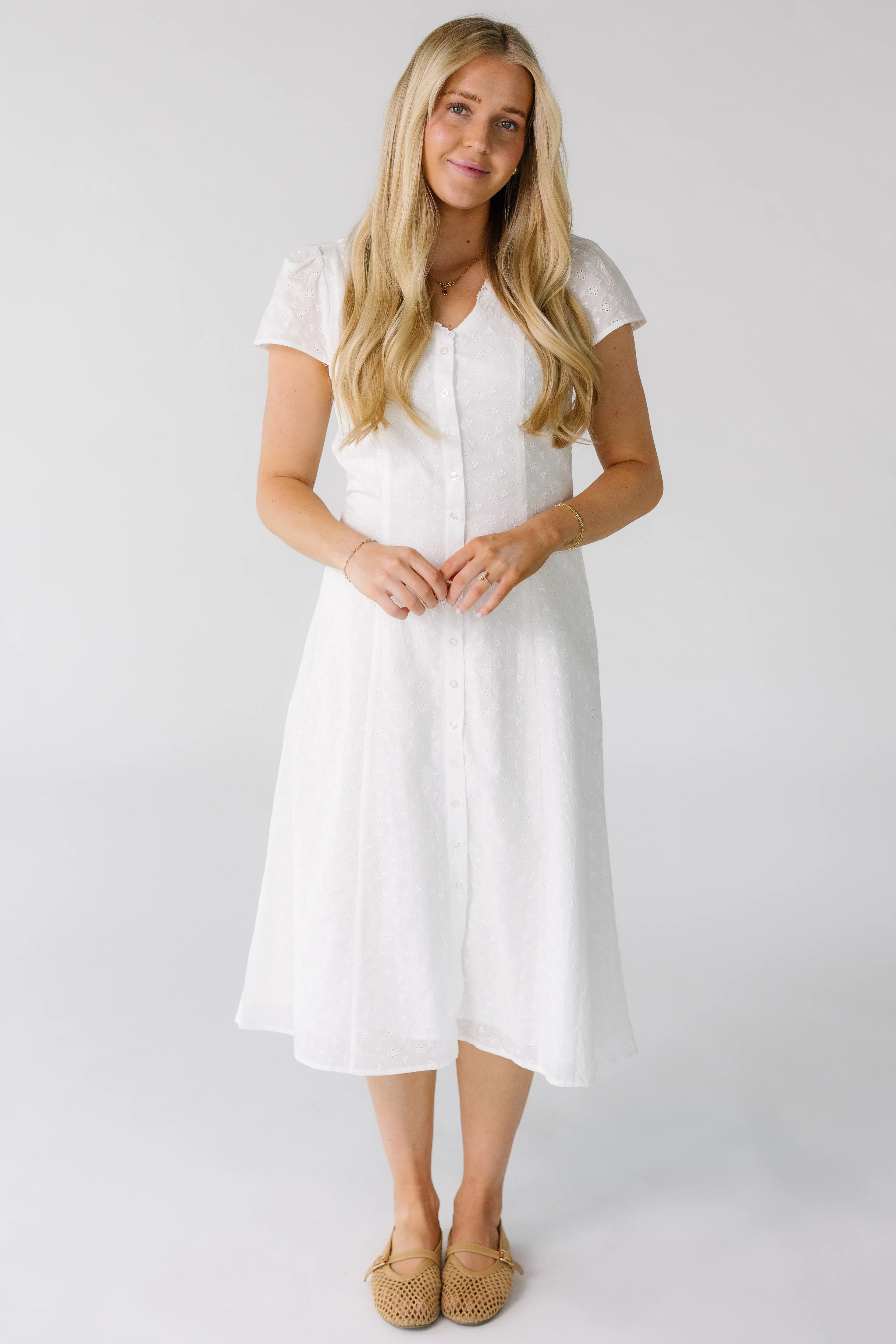 Brass & Roe Willow Eyelet Dress - Image 7