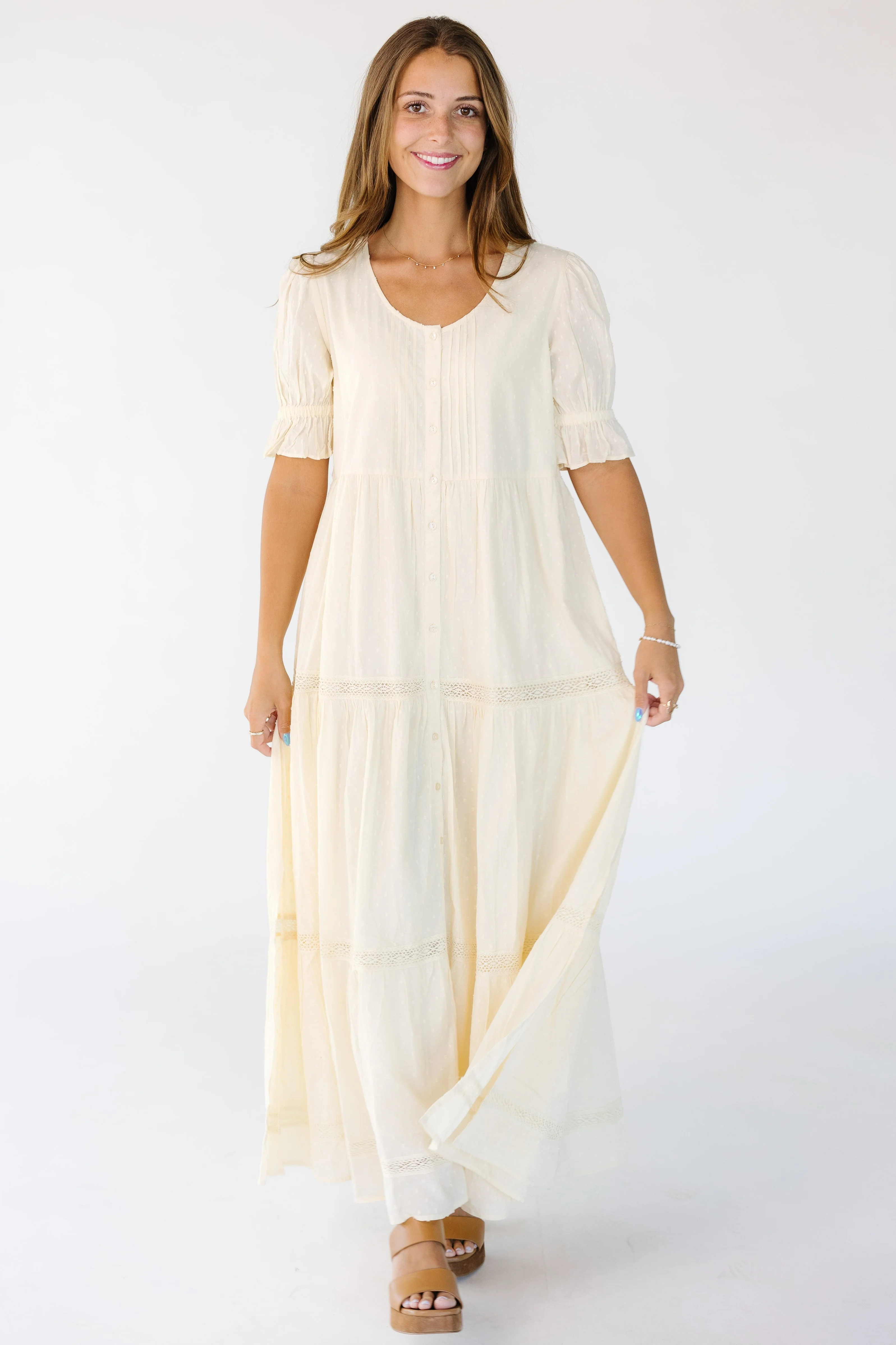 Citrus Cities Cream Dress - Image 4