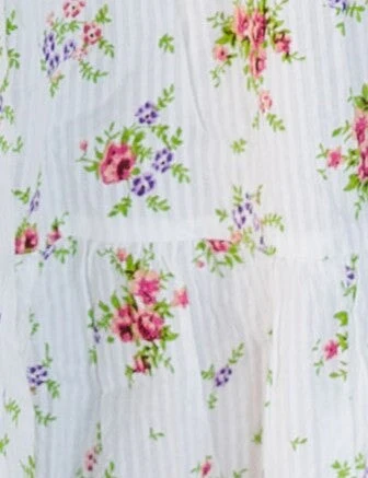 Citrus Flower Fields White Dobby Dress - Image 8