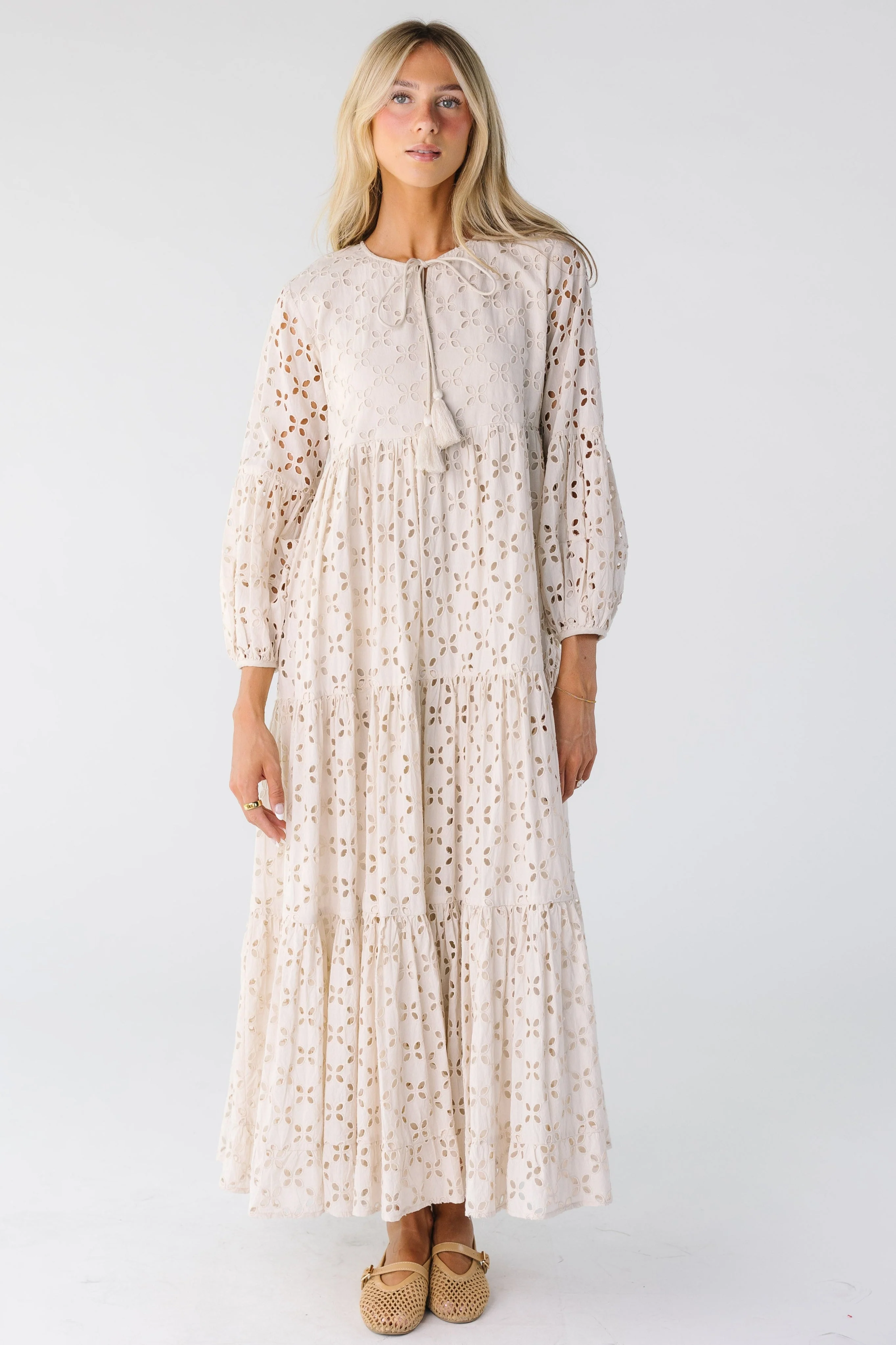Citrus-Nila Eyelet Dress - Image 4
