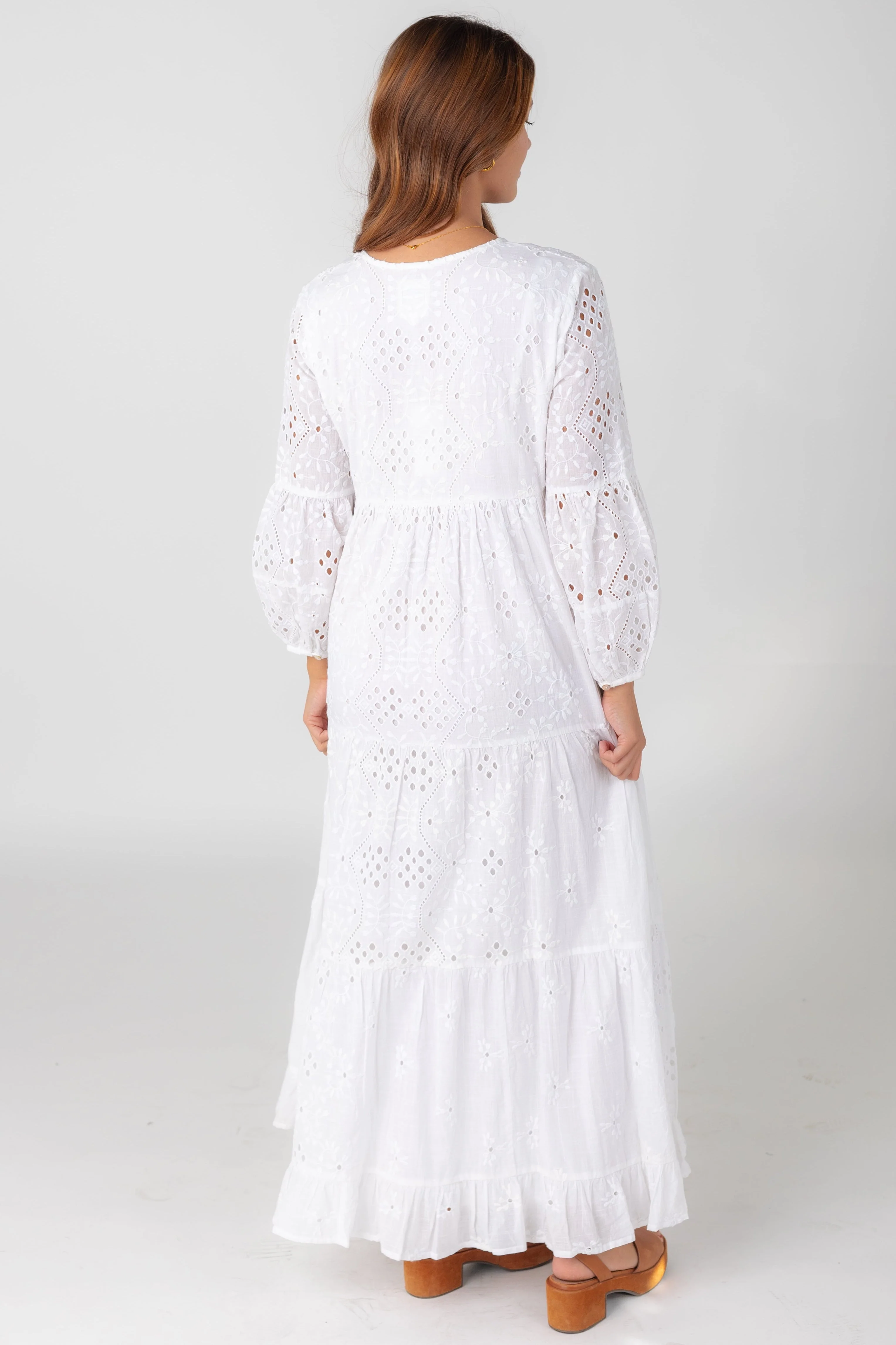 Citrus Nila Eyelet Dress - White - Image 5