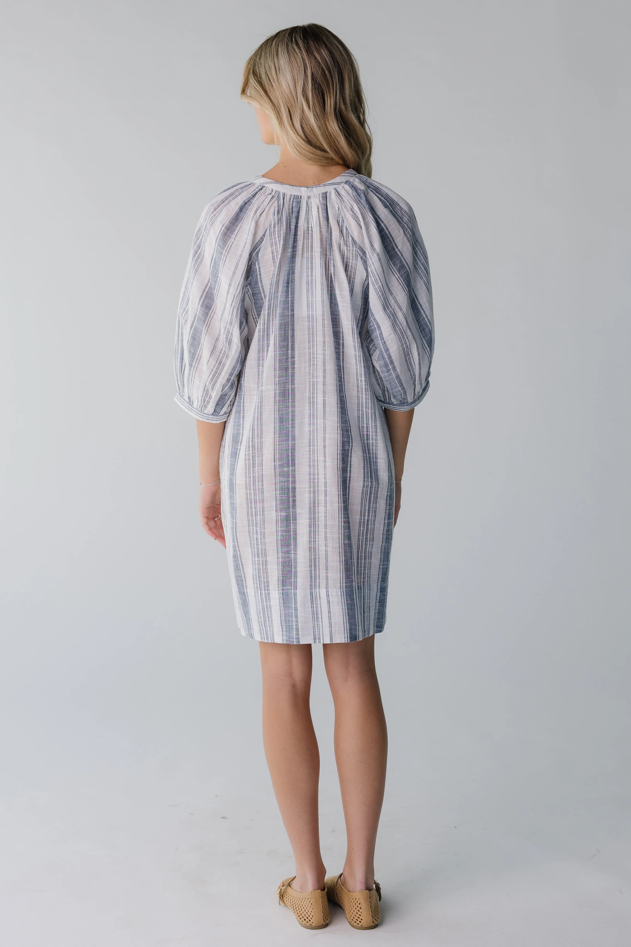 Citrus Seaside Button Down Knee Dress - Image 4