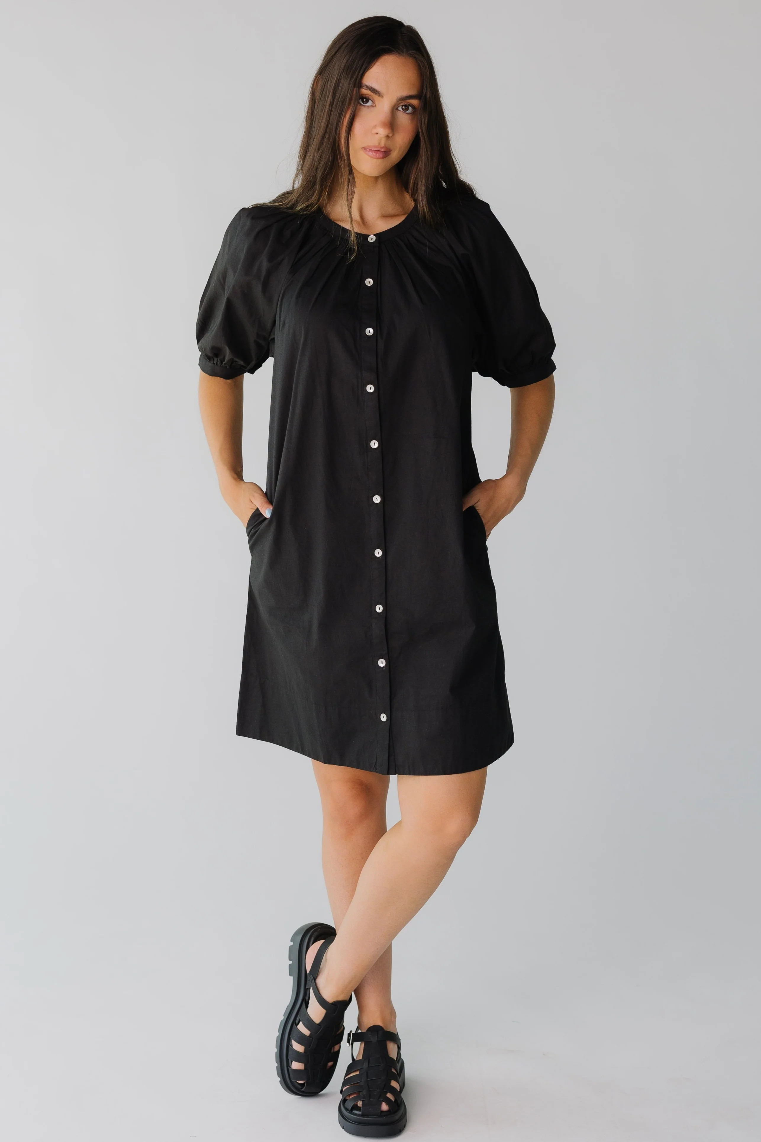 Citrus Seaside Button Down Knee Dress - Image 5